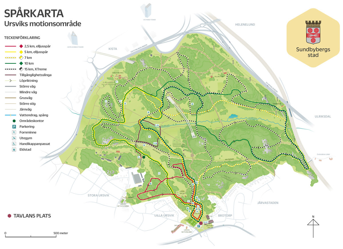 Spårkarta Ursvik. Kund: Sundbybergs stad
