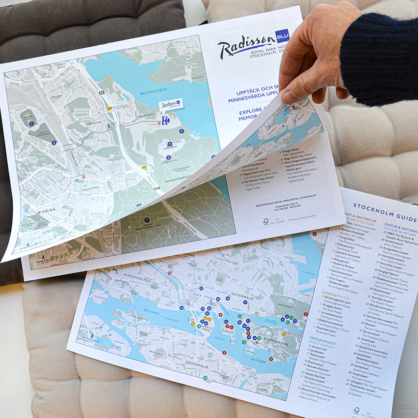 Stockholm Guide. Kund: Radisson Royal Park Hotel 