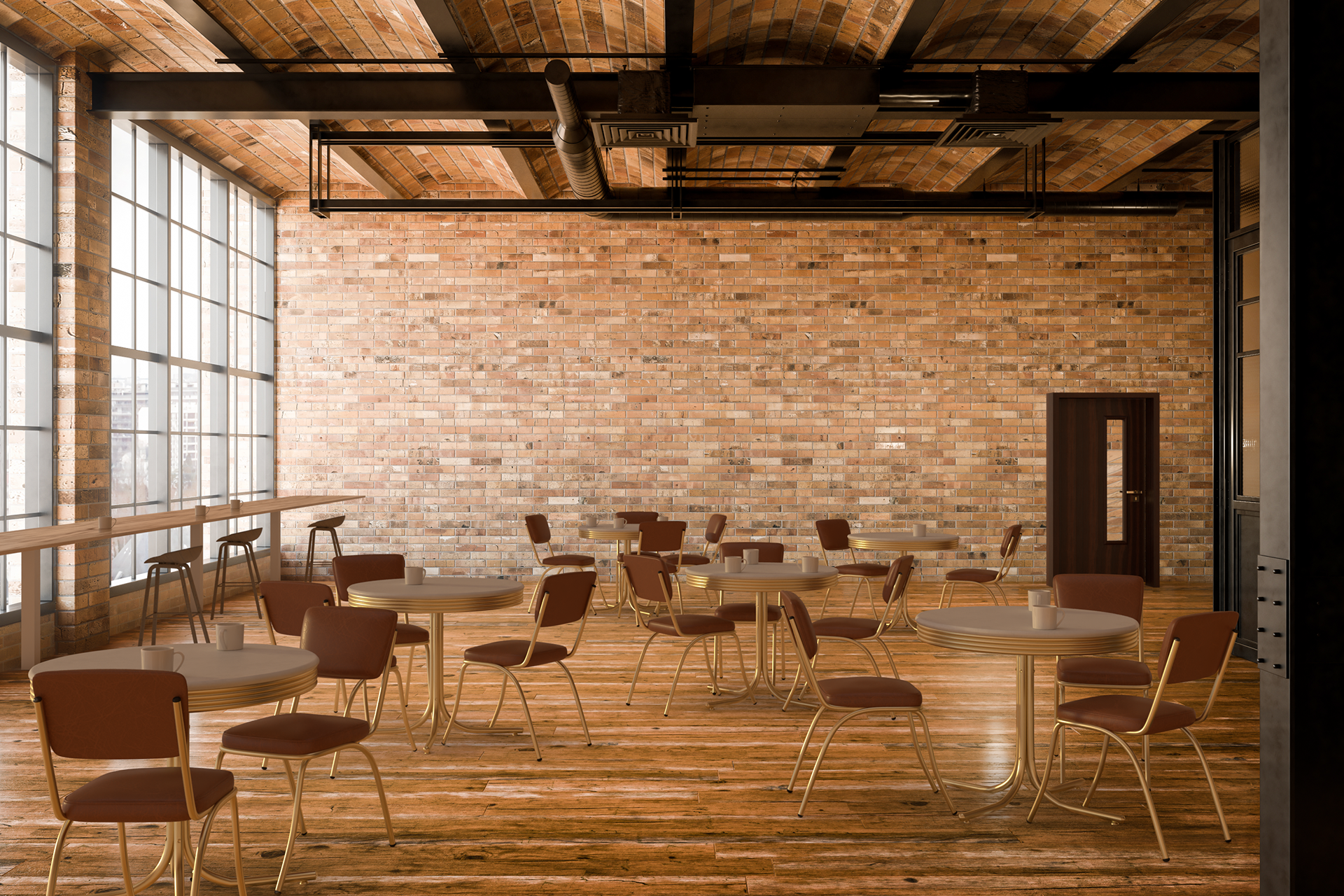 High-rise coffee shop design