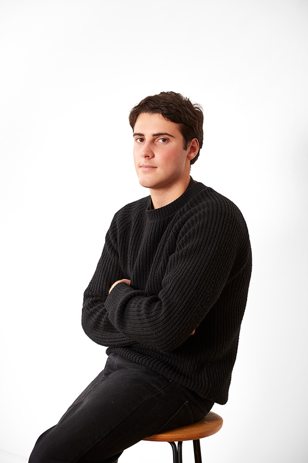 Fashion-inspired portrait with soft studio light