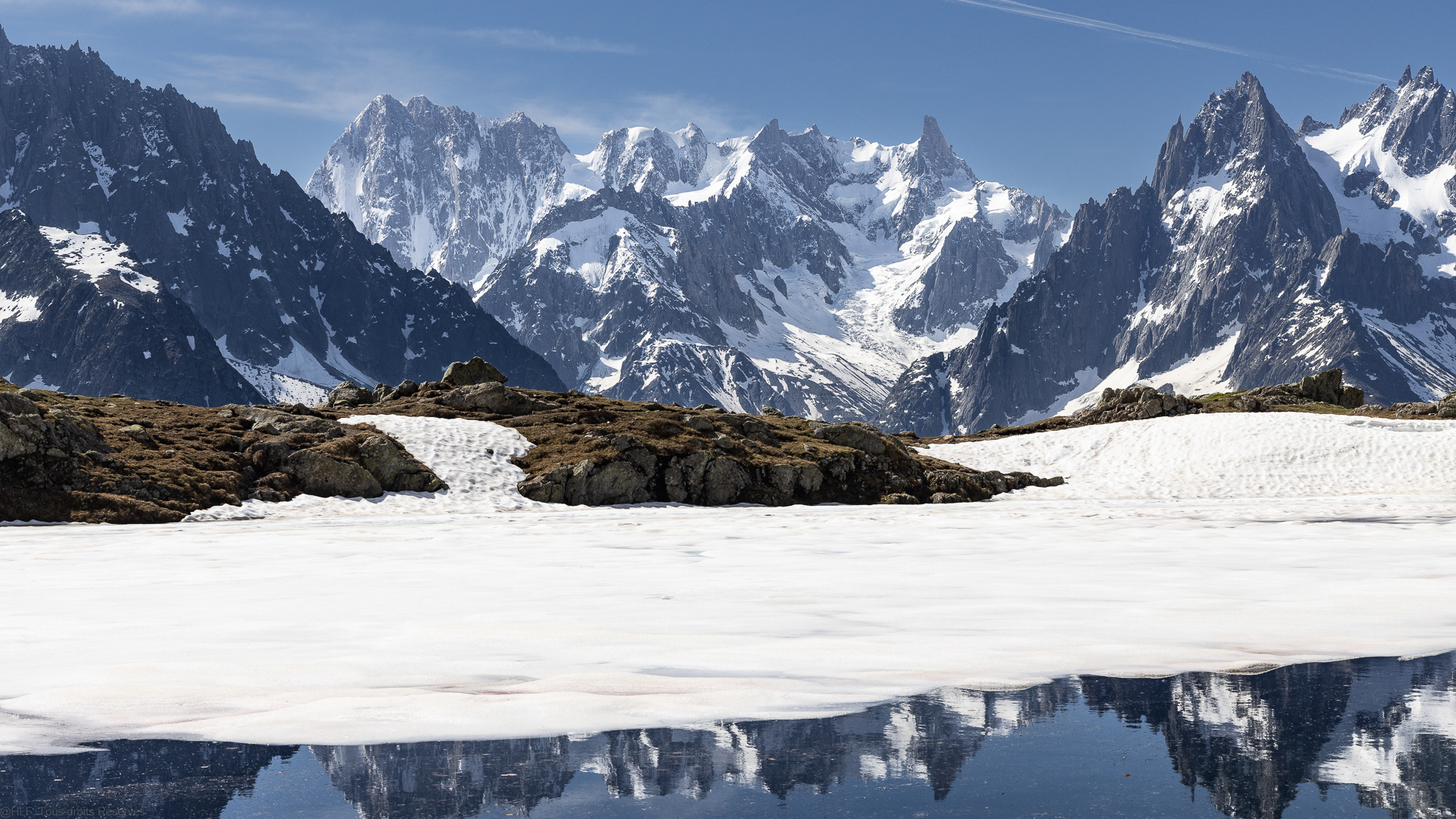 Glacier du géant lac de Cheserys