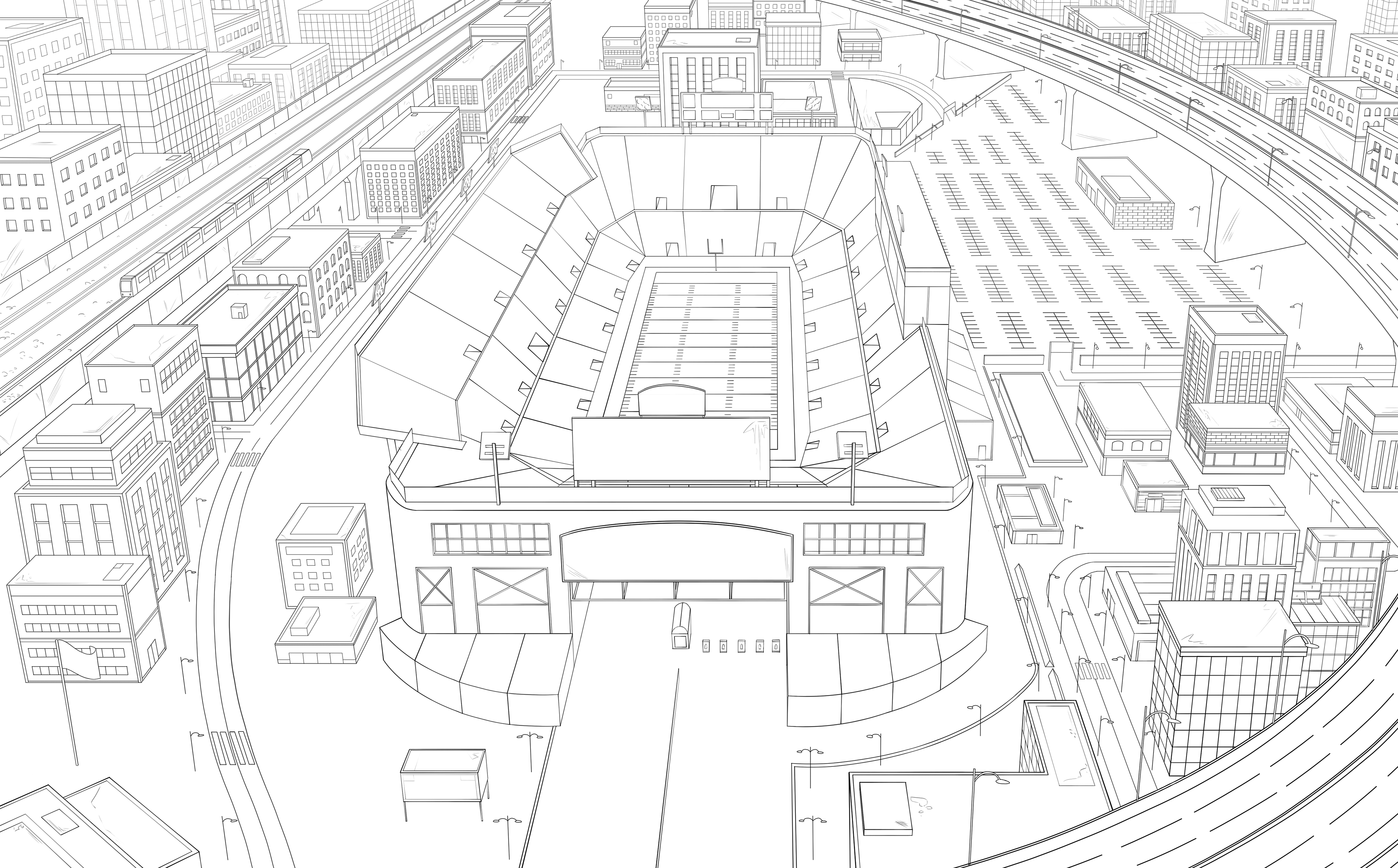 Dark City Stadium for school 2023