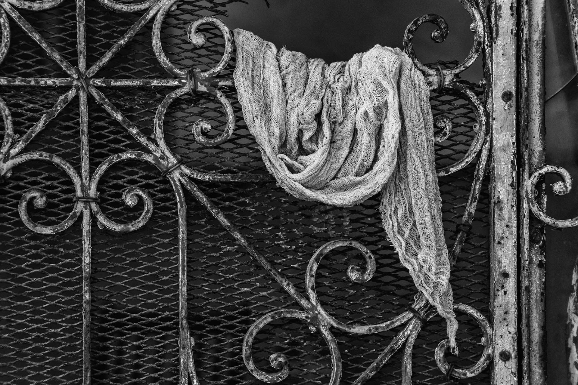 On a grave in cemetery in Havana, Cuba