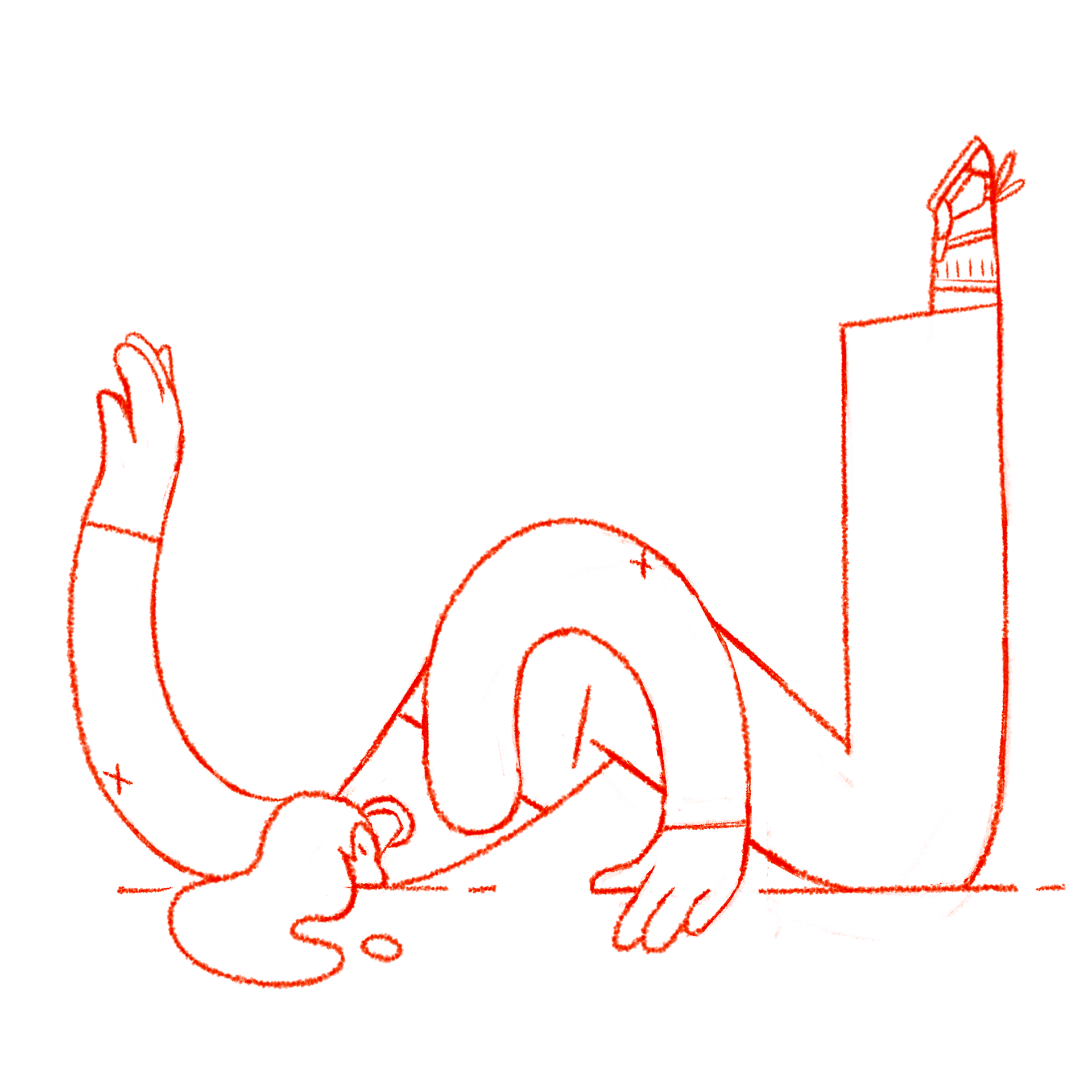 3rd refined sketch pushes the shapes