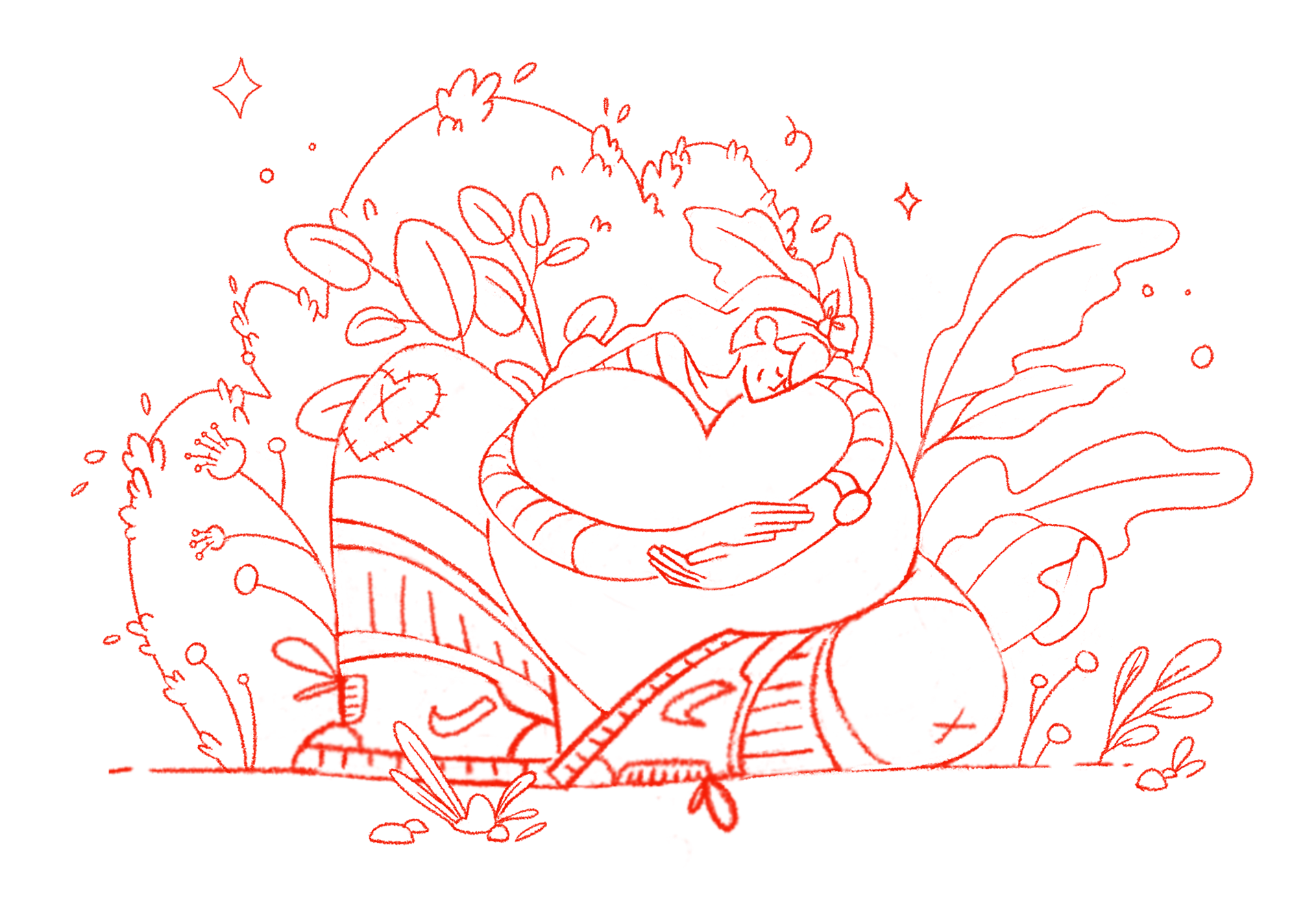 Rough concept sketched in Procreate