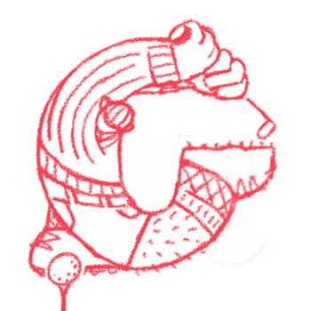 Golfer sketch