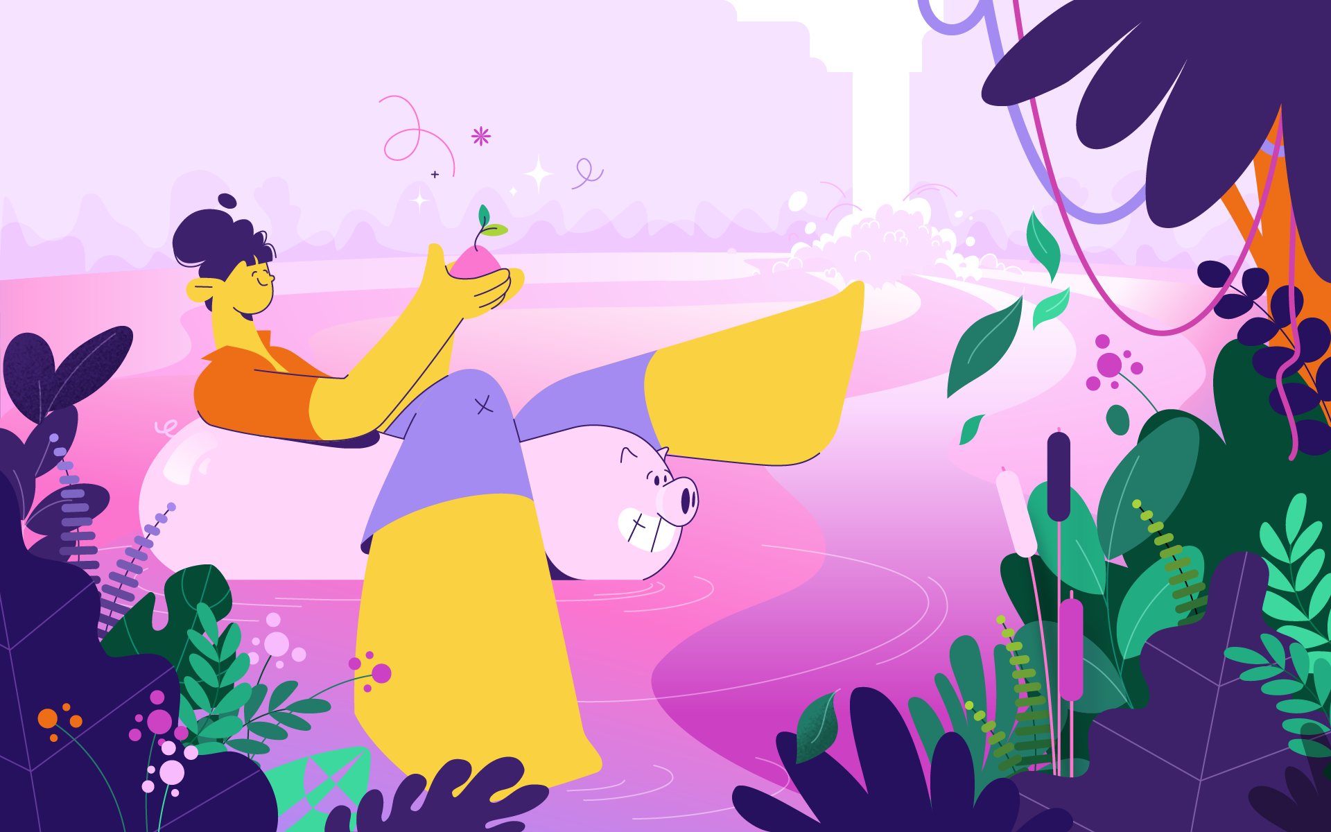 Colour blocking in Adobe Illustrator