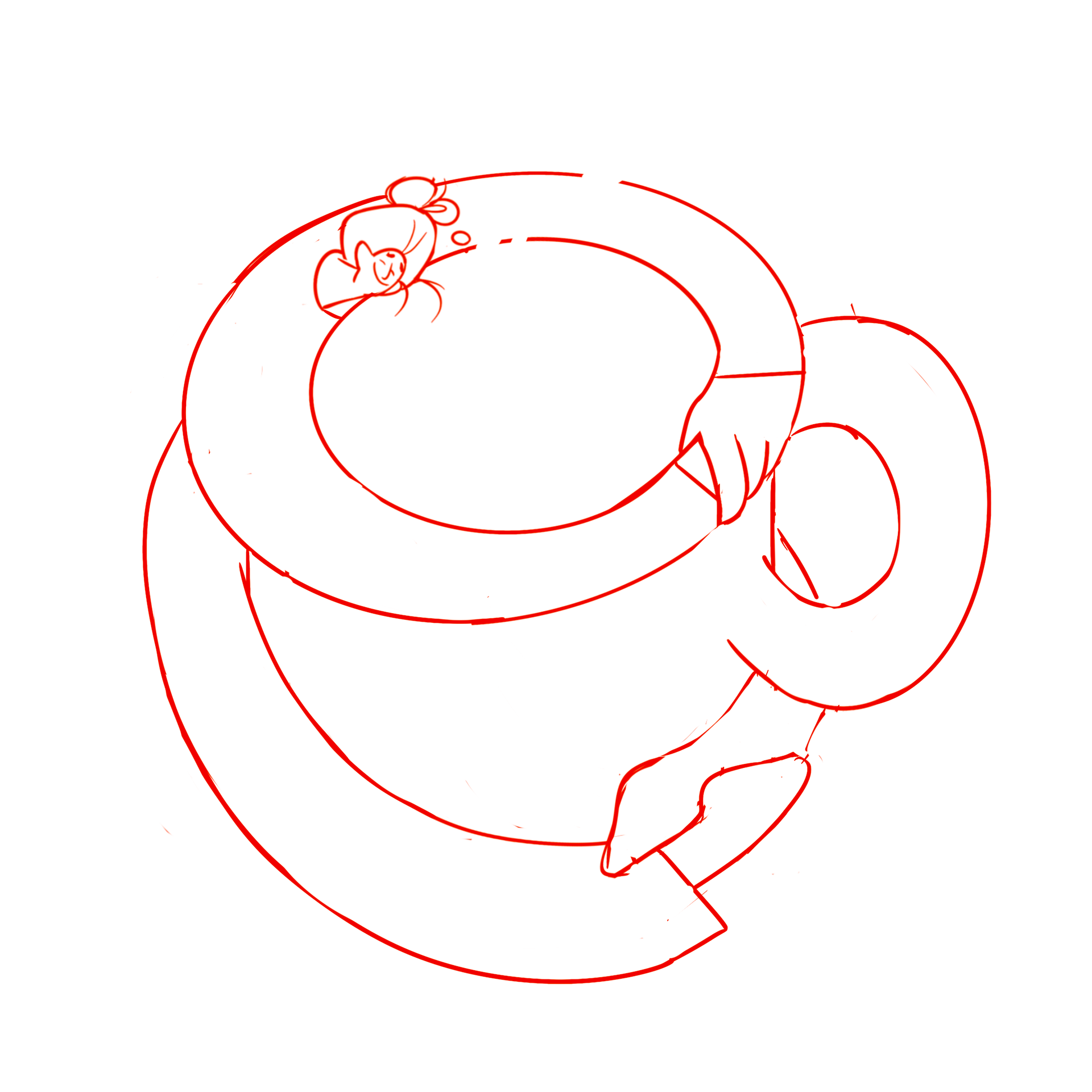 2nd sketch communicated the idea more clearly