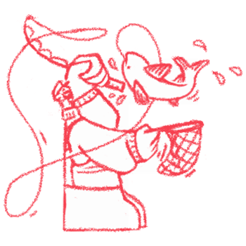 Fisherman sketch