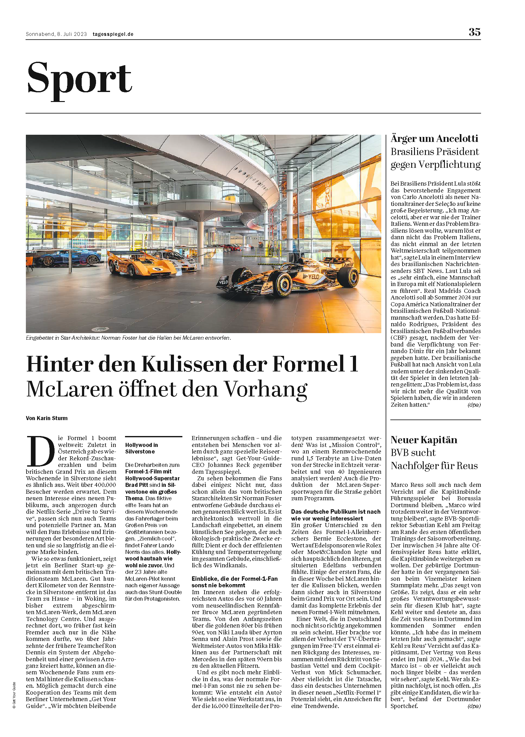 Artikel Tagesspiegel