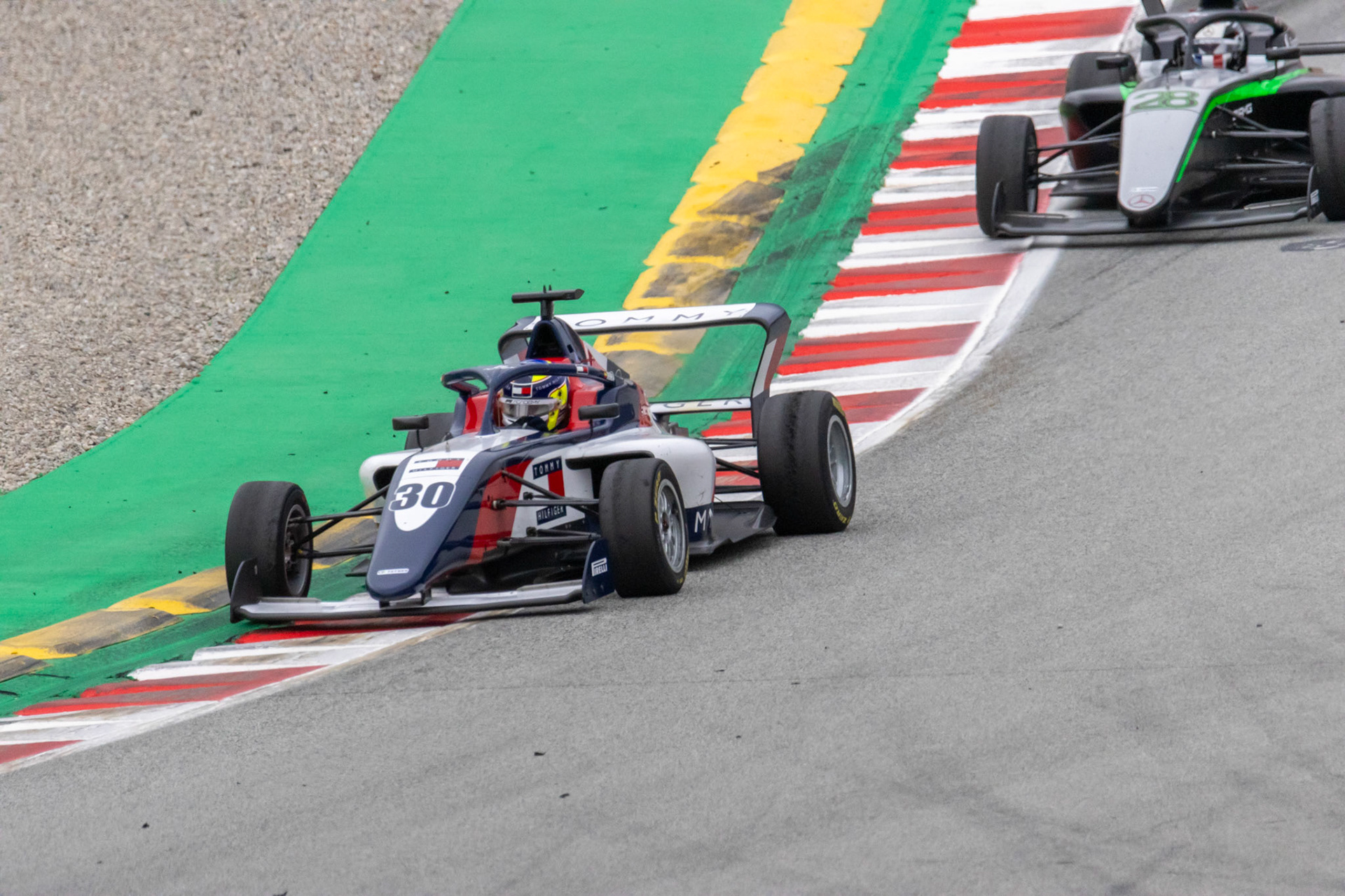 Nerea Martí chased by Doriane Pin(Campos Racing & Prema Racing F1 Academy) 