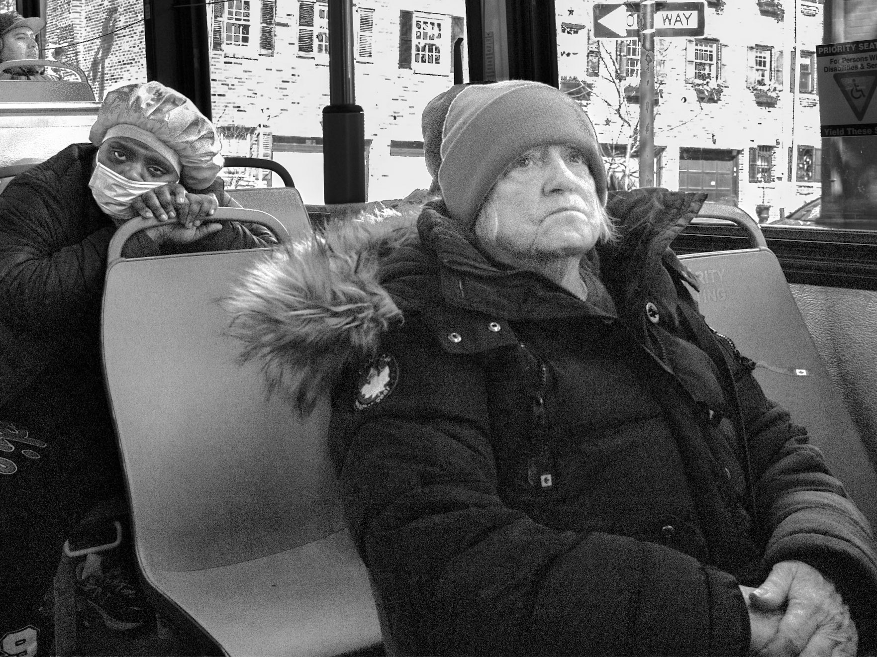 Bus passngers, Philadelphia