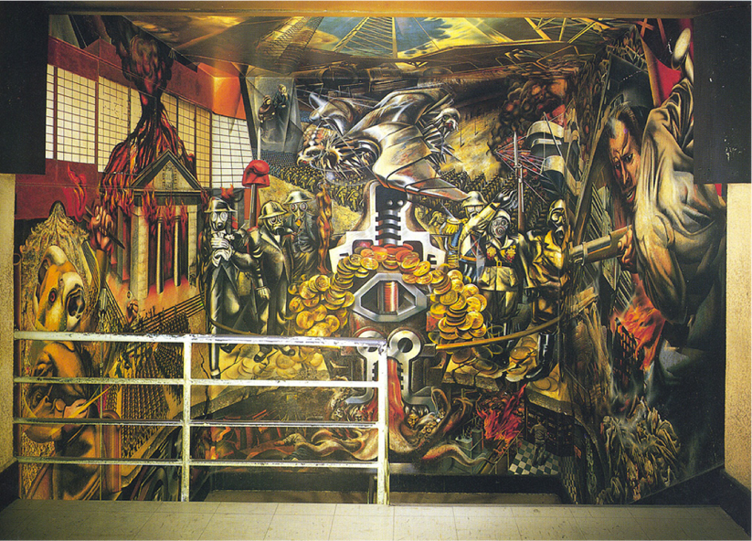 Chapel Mural Study Drawing by David Alfaro Siqueiros