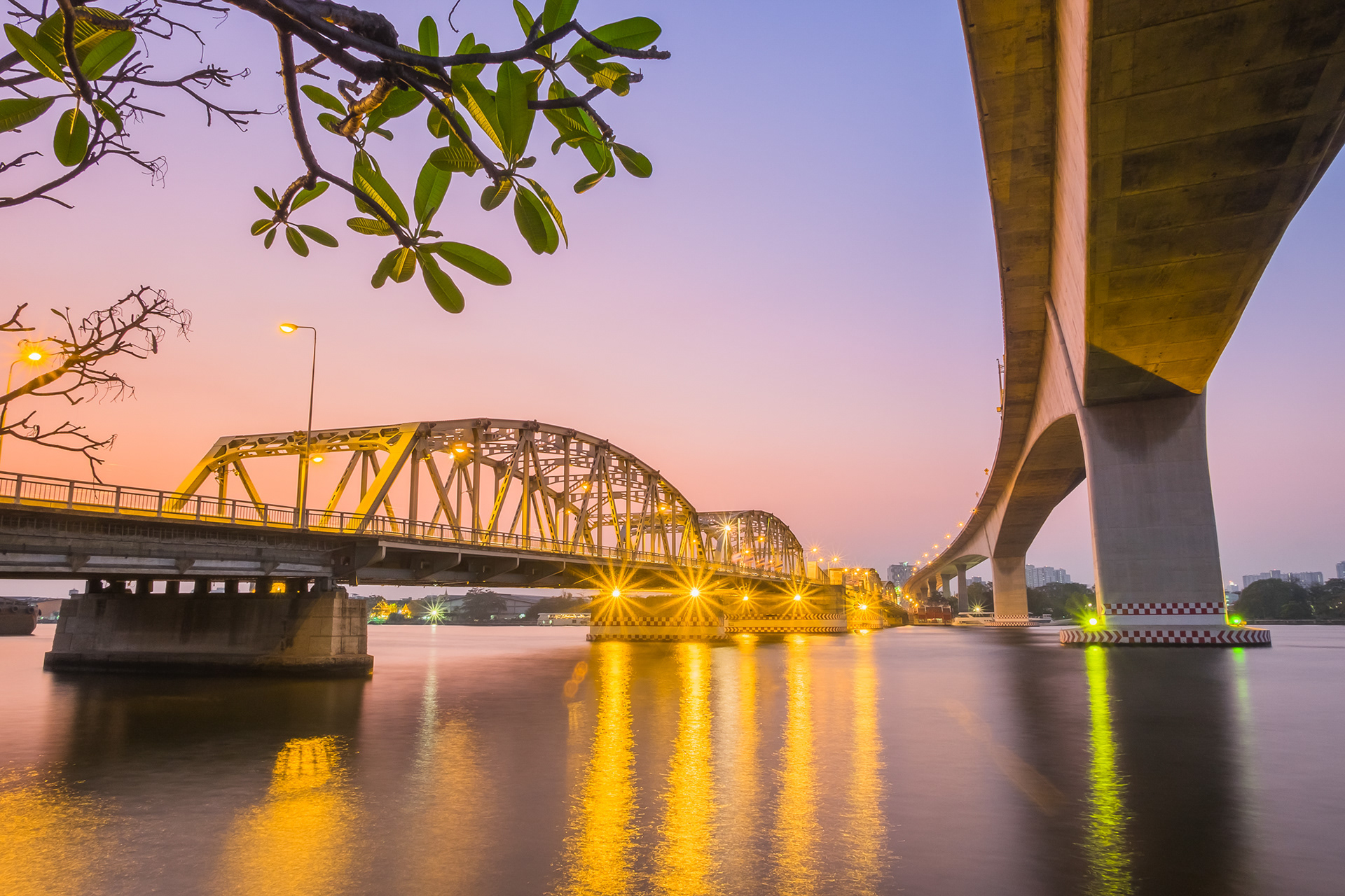 Rama III Bridge & Krungthep Bridge , สะพานกรุงเทพ สะพานพระราม 3