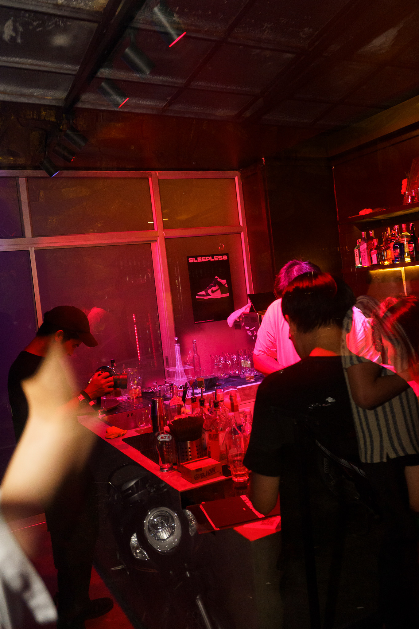 Decorations and Lighting at Sleepless Bar