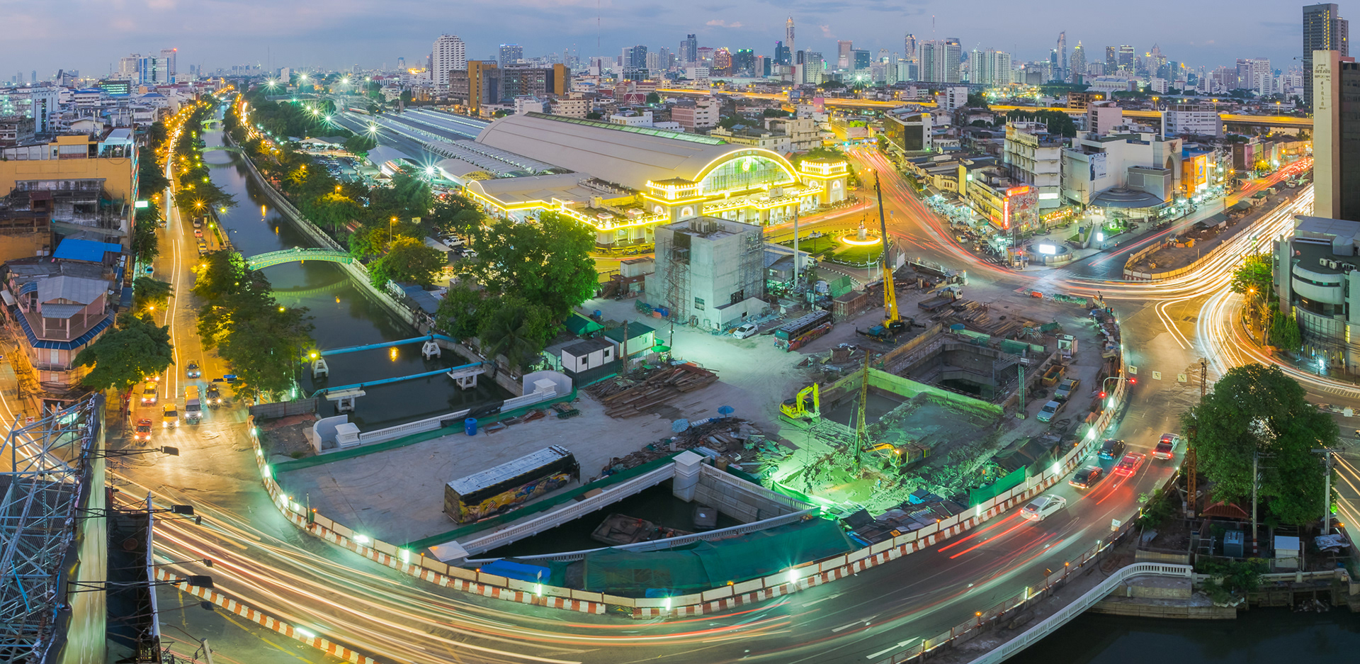 Bangkok railway station (Hua Lamphong station) , สถานีรถไฟกรุงเทพ (หัวลำโพง)