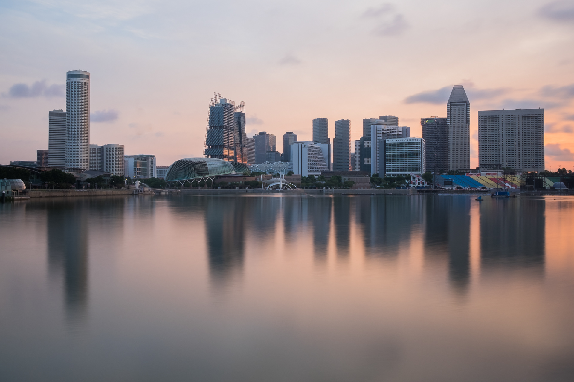Cityscape of Singapore building