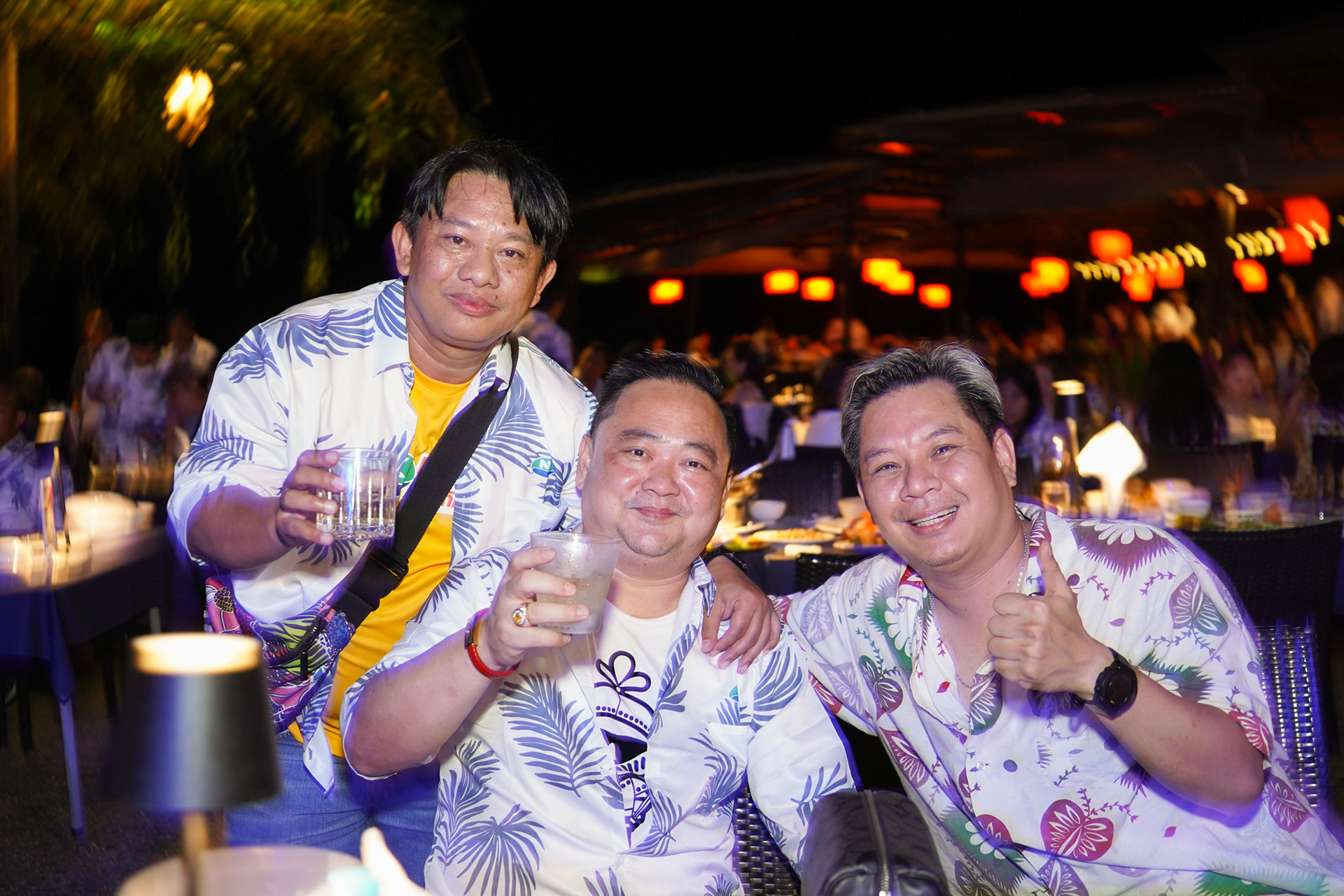 Dinner party of NK Syngenta customers on the hill in Krabi.