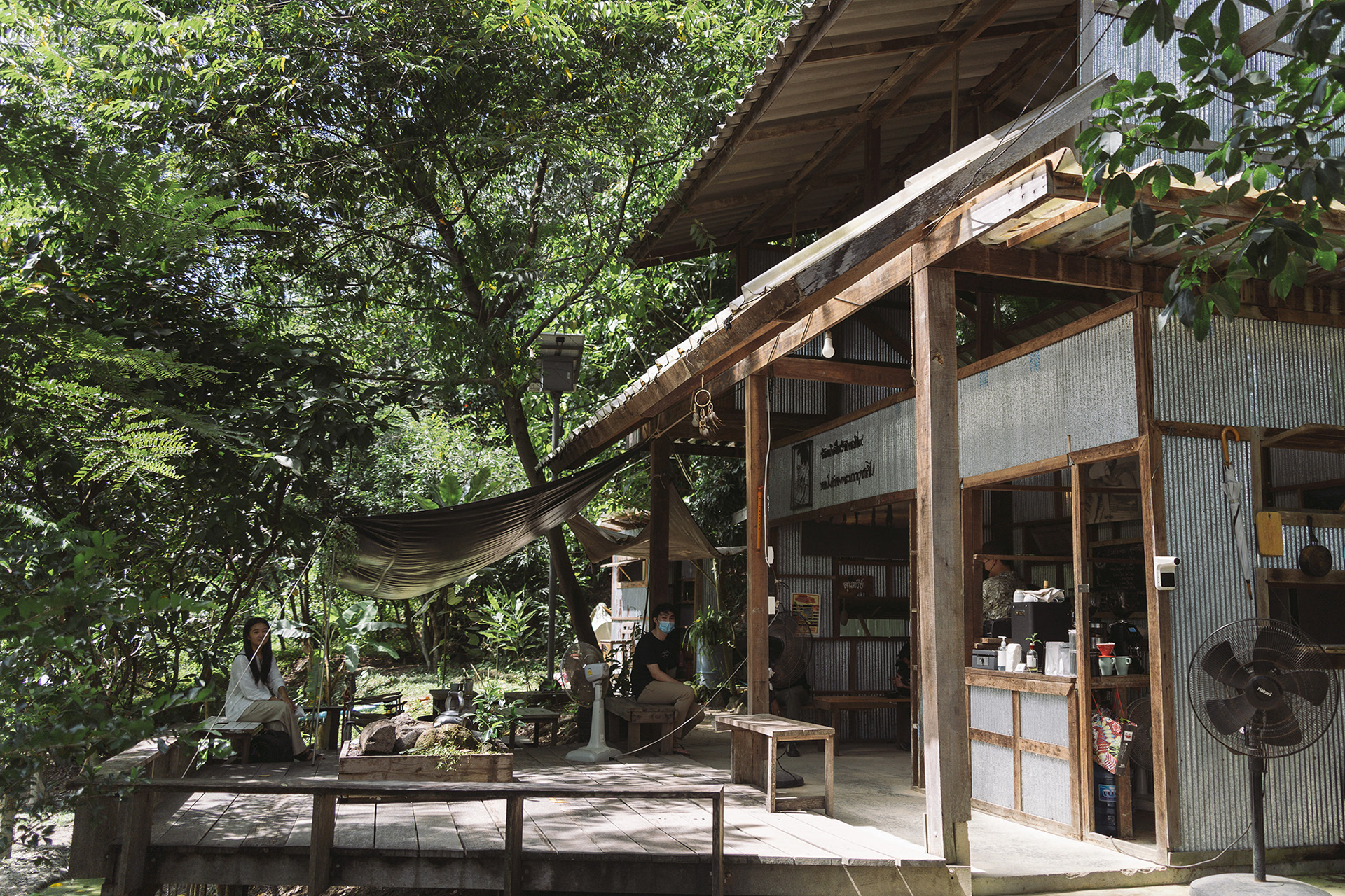 Landscape of SunThree coffee shop