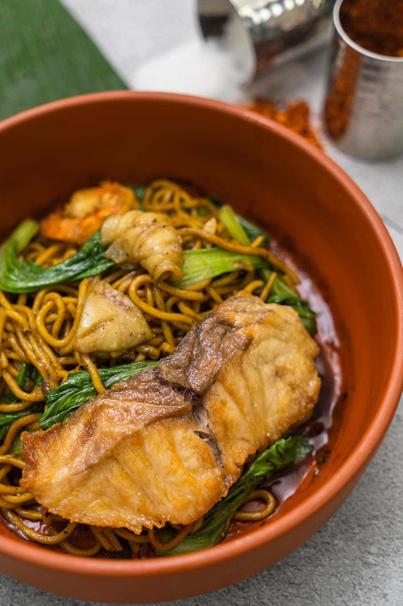 Phad Mee Hokkien - ‘Phuket Style’ stir-fried yellow noodles with seafood
