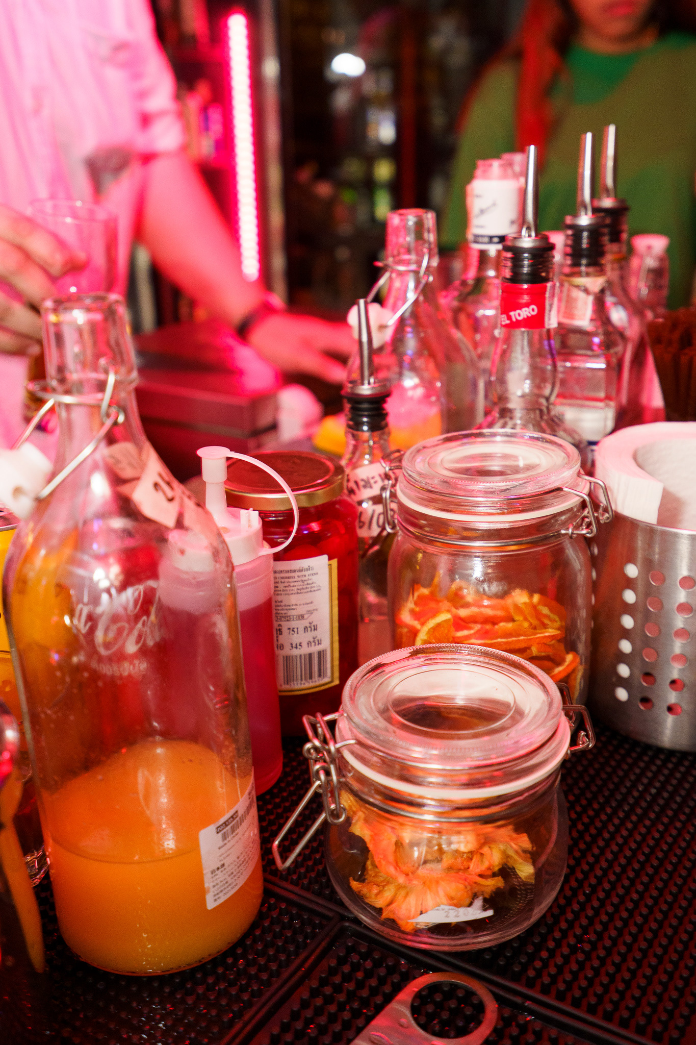 Drinks and Food at the Event in Sleepless Bar