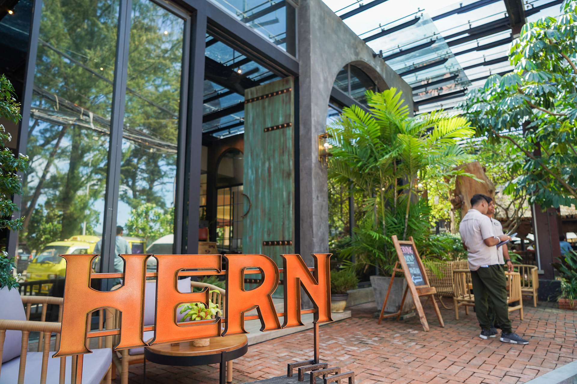 HERN Restaurant Opening Sign in Phuket