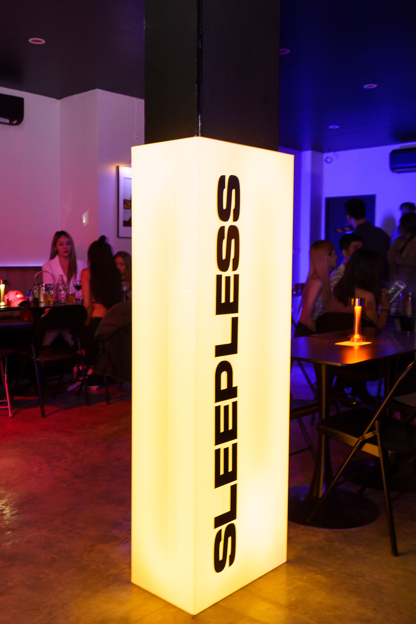 Sleepless Bar Sign in Patong, Phuket