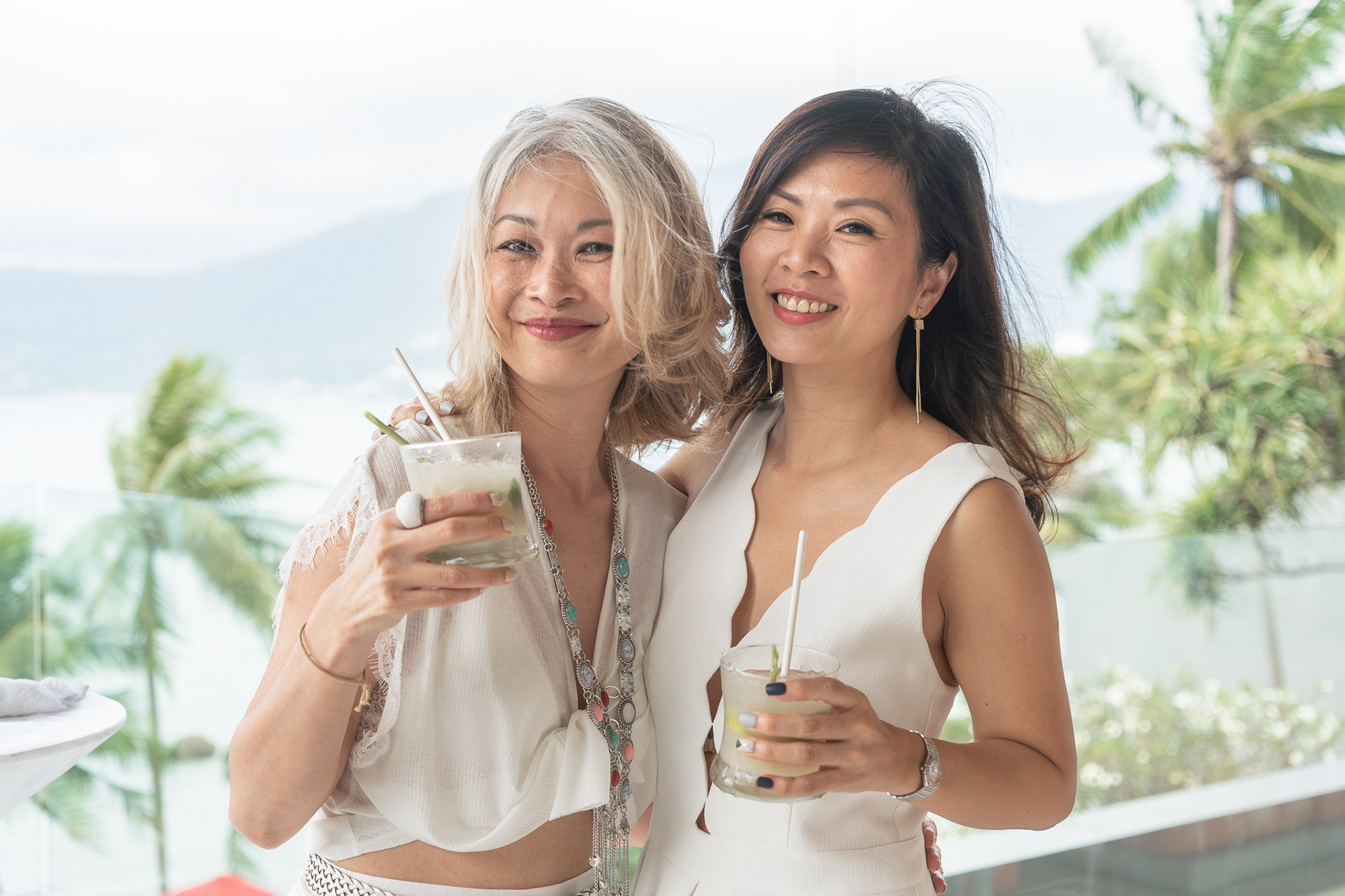 Gina Having Fun with Friends at the Birthday Party