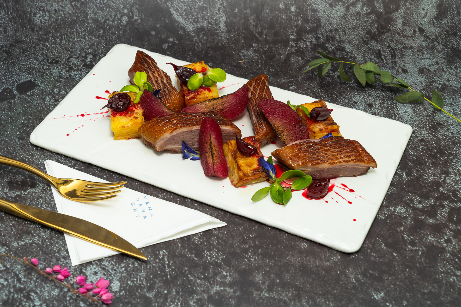 Elegant Food Plating at Vana Nava Sky Hua Hin