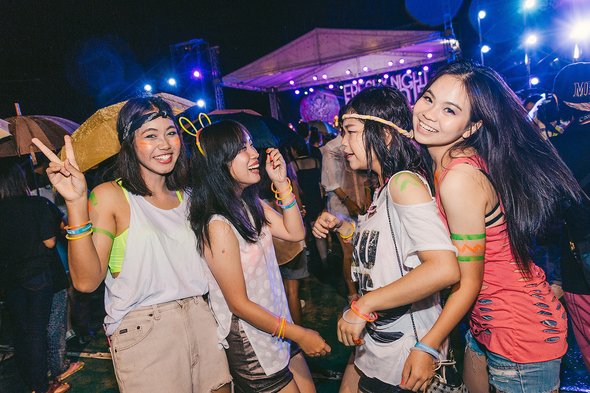 Students Enjoying Freshy Night at Silpakorn