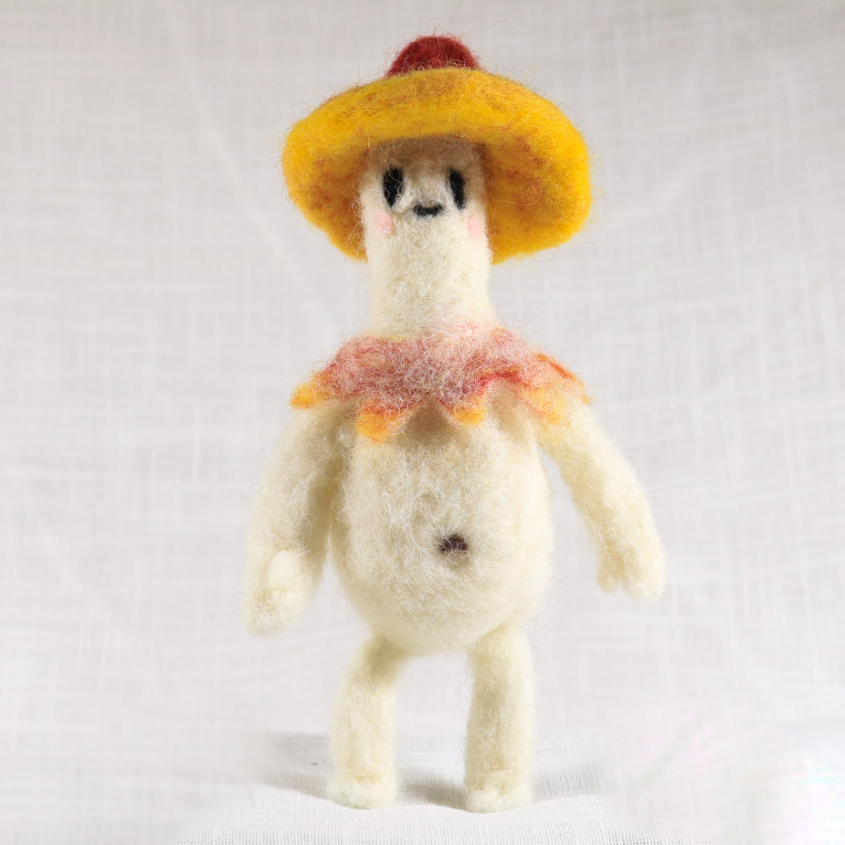 Mushroom posable doll