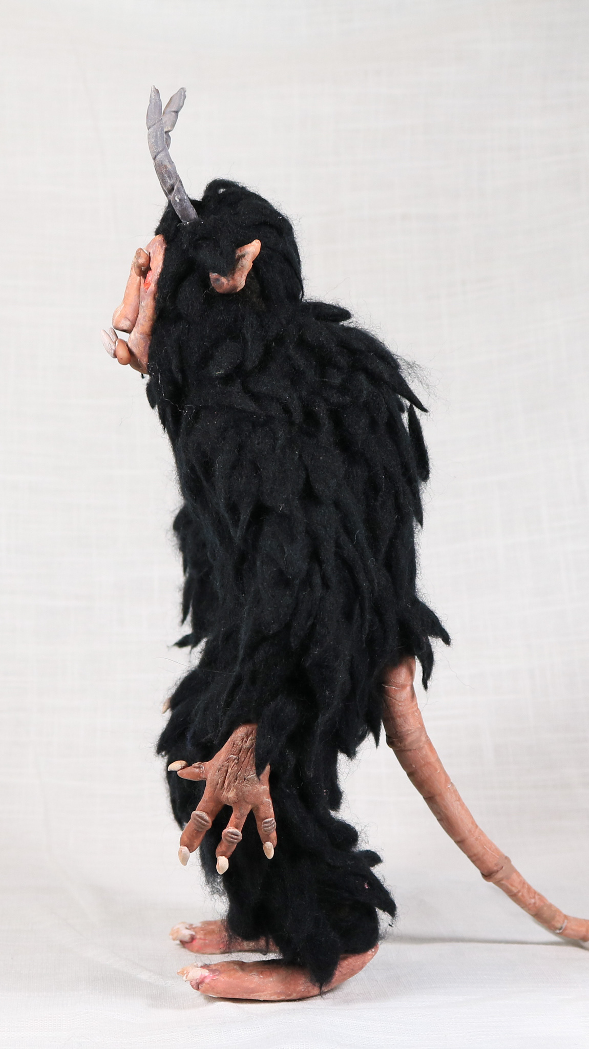 Felt and foam clay puppet