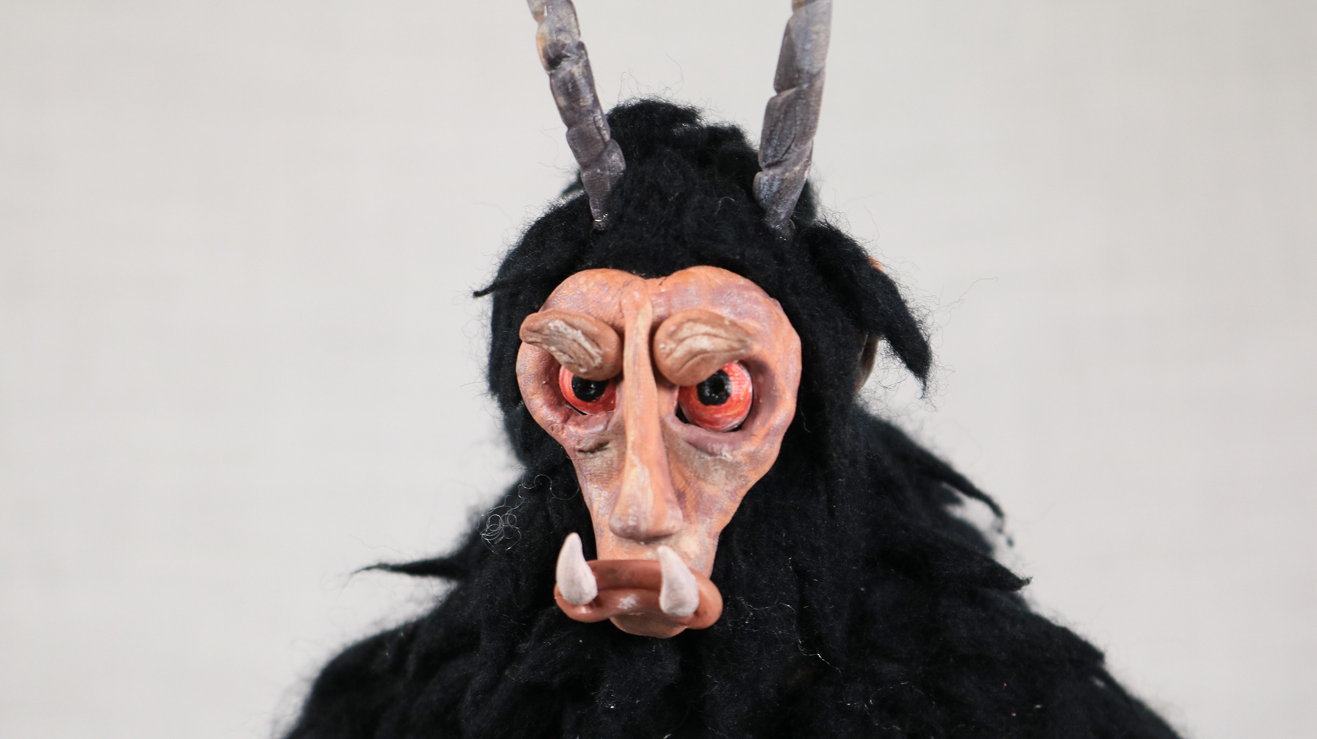posable face made from foam clay