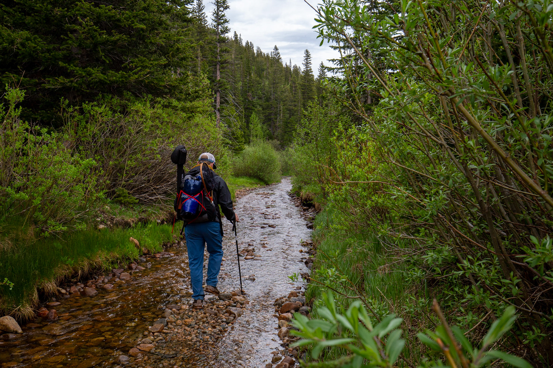 A sometimes active stream is one of two ways back...