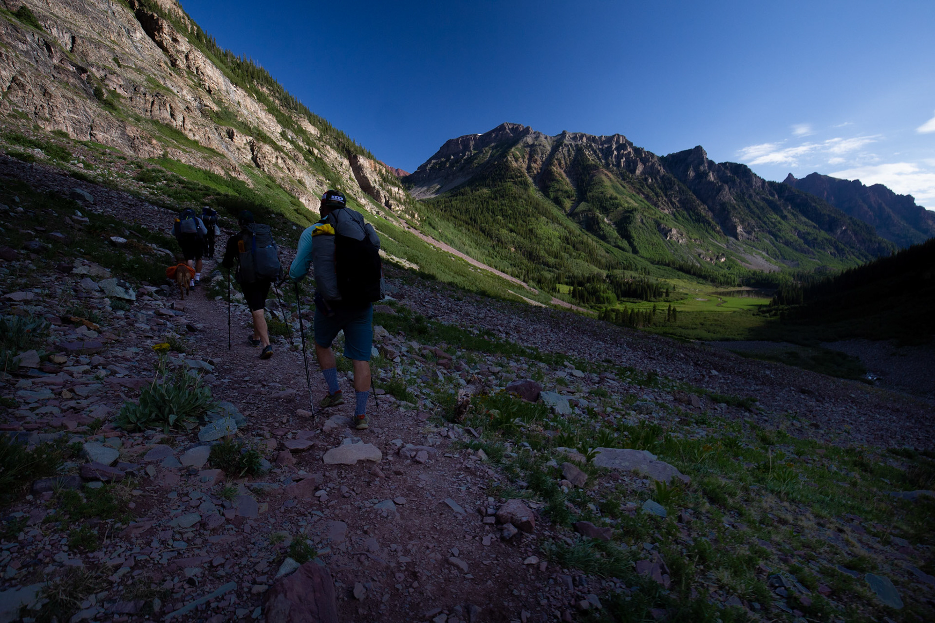 Just outside our camp site on our way to Snowmass Lake