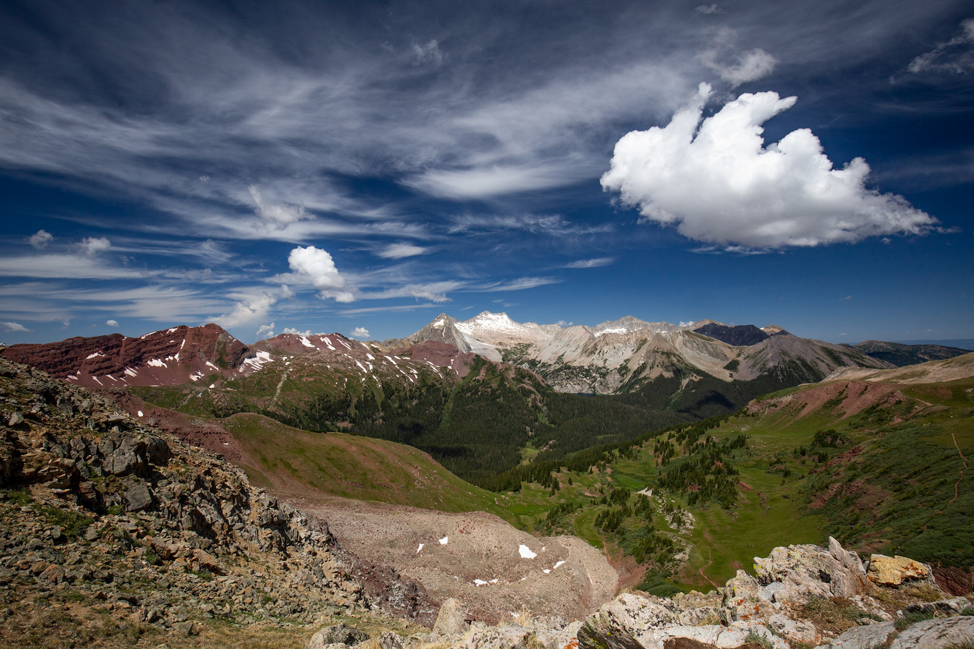The sky and views from atop Buckskin were stunning