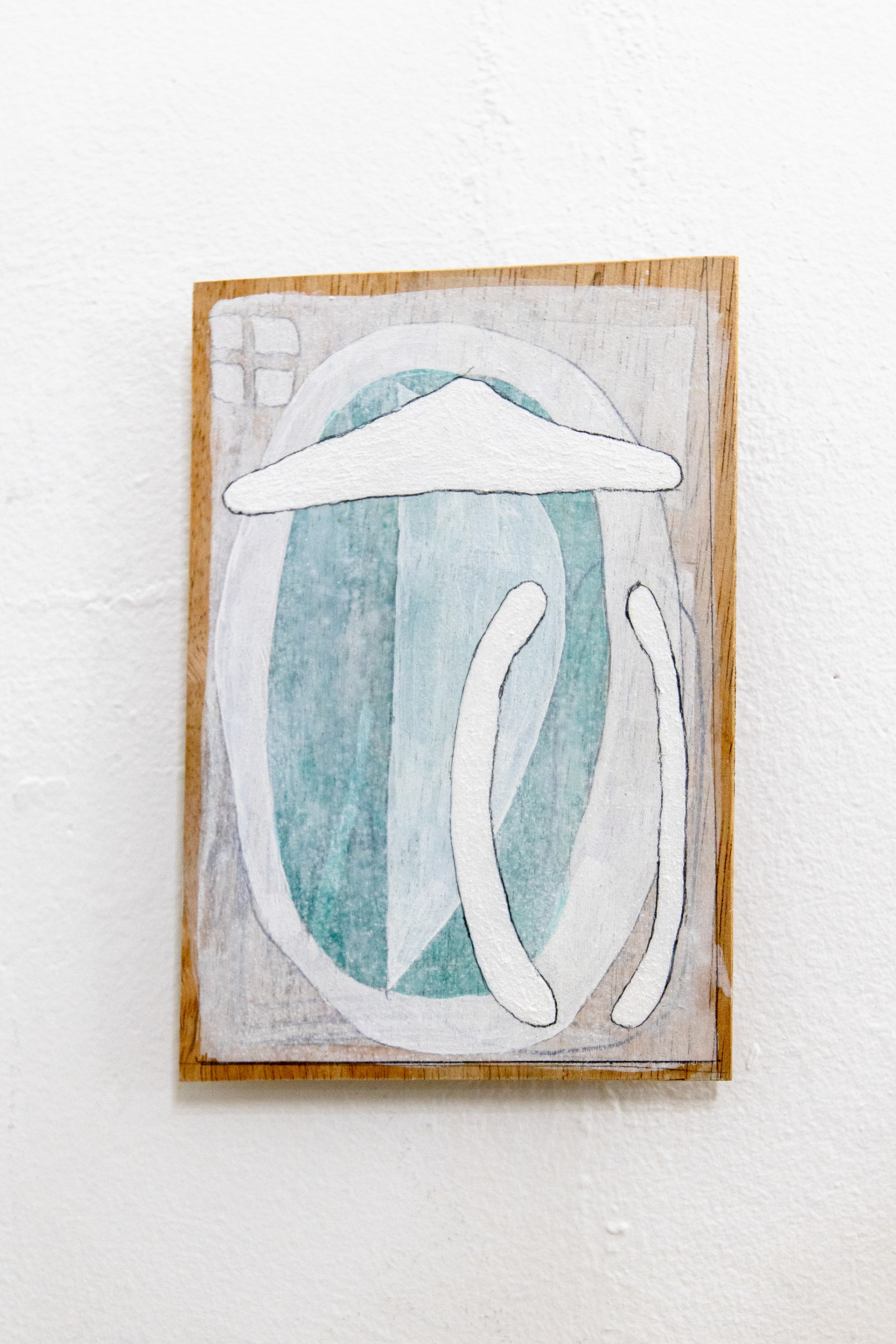 C-114/2023/Acrylic paint,pencil,gesso,wood board,wood/174×118×11/Photo:Minami Okumura