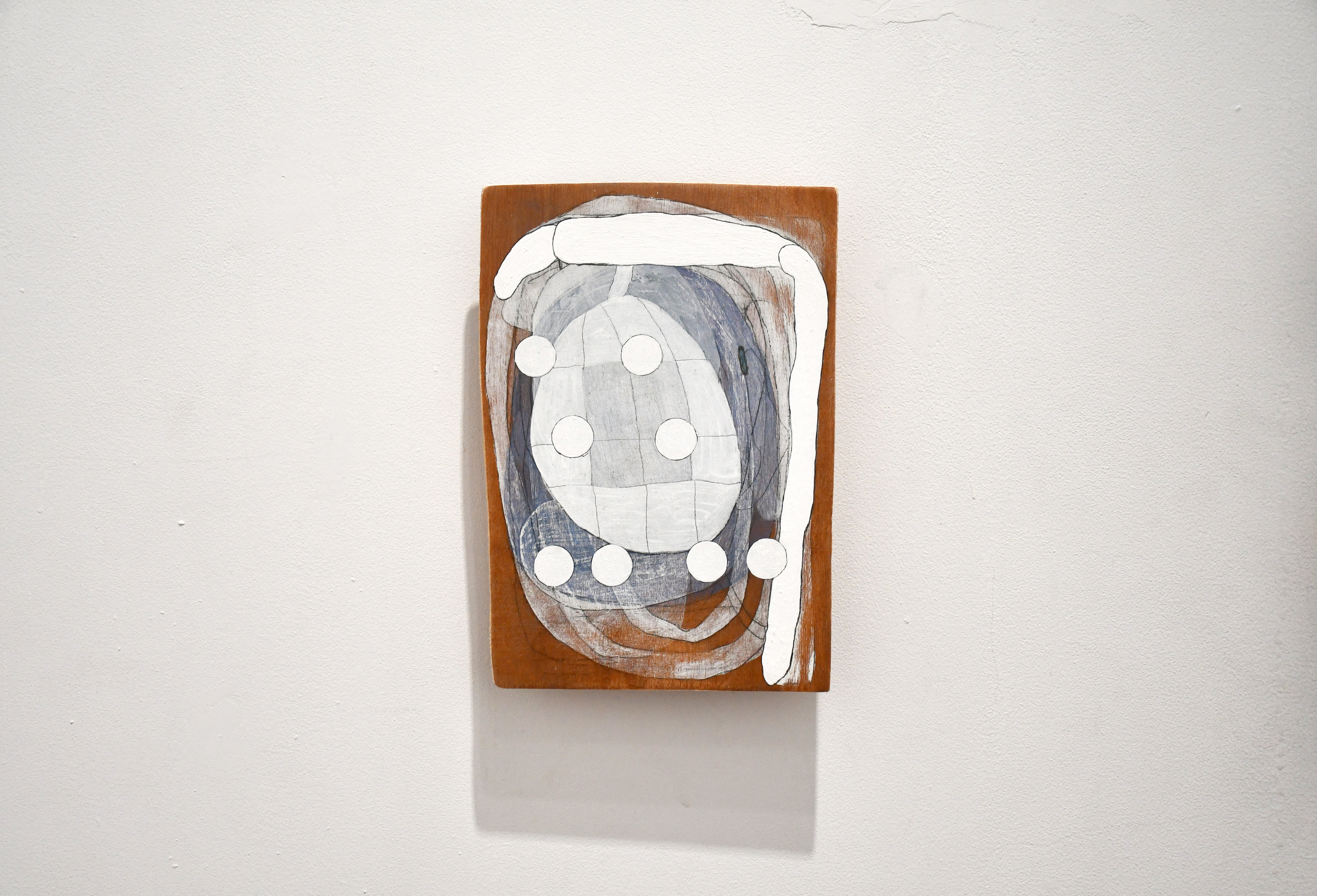 C-142/2024/Acrylic paint,pencil,gesso,wood board,wood/154×218×28mm