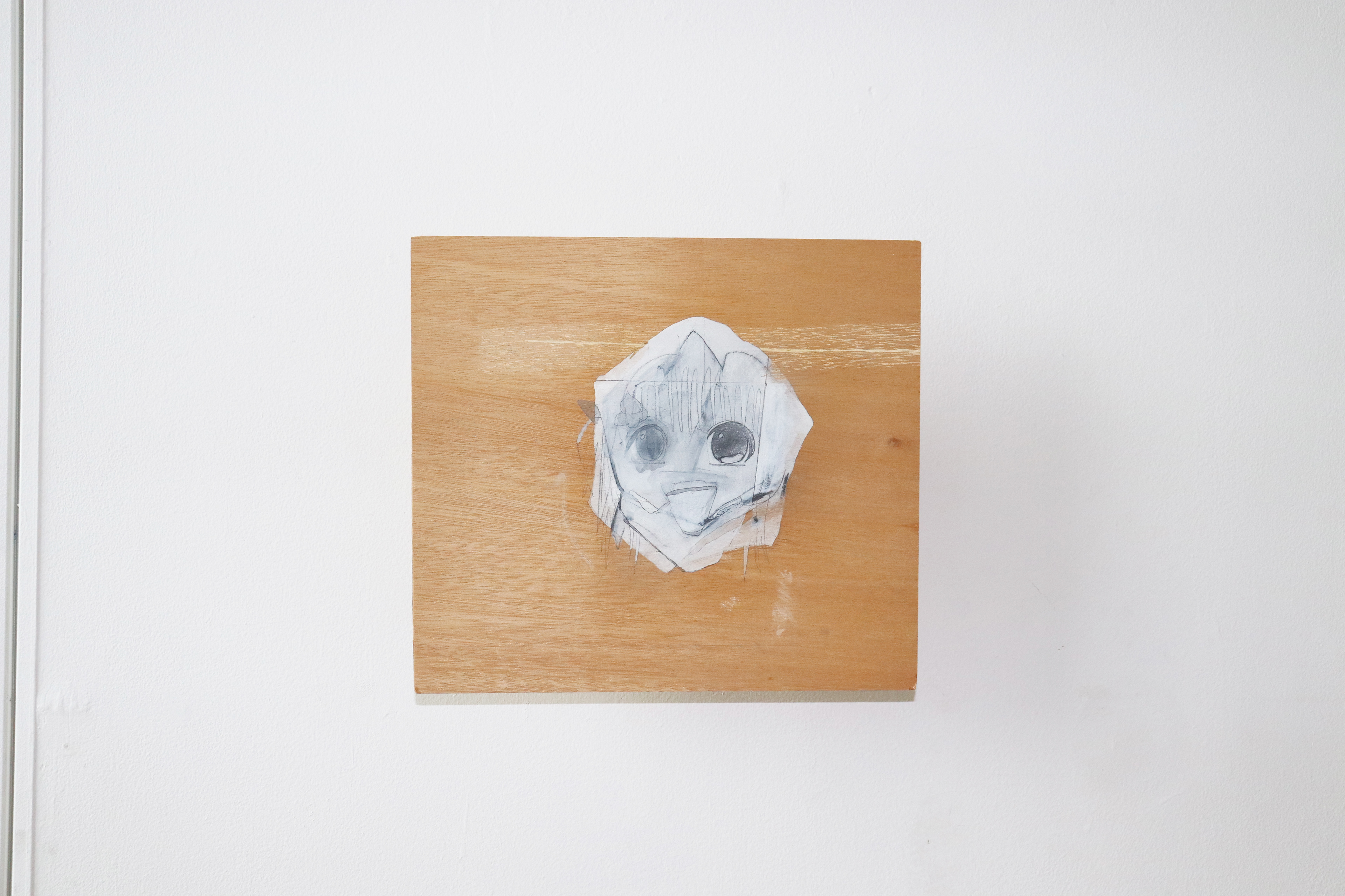 C-2/2020/Acrylic paint,pencil,gesso,wood board,wood/335×299mm