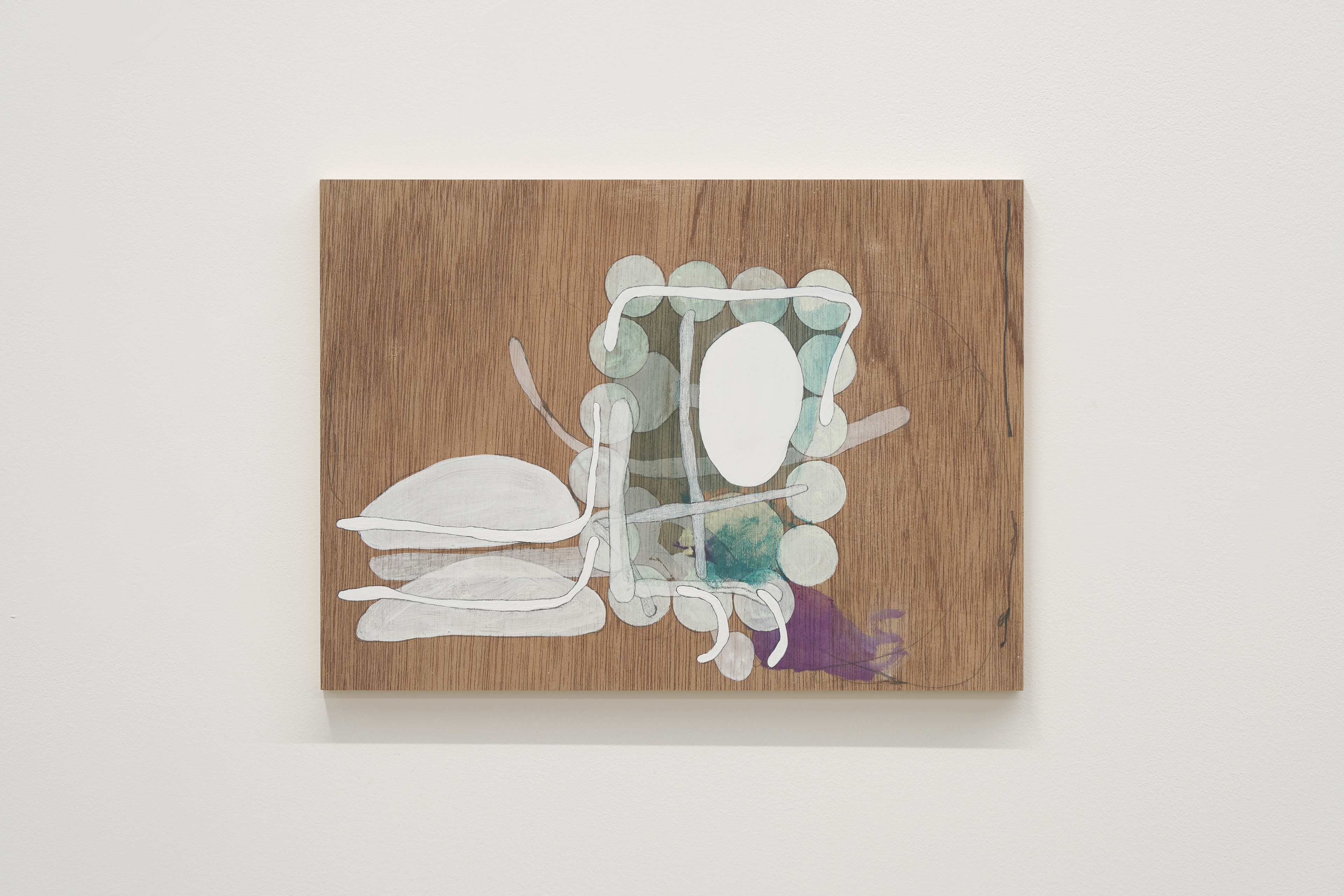 C-157/2025/Acrylic, pencil, gesso, panel,242×333×16mm