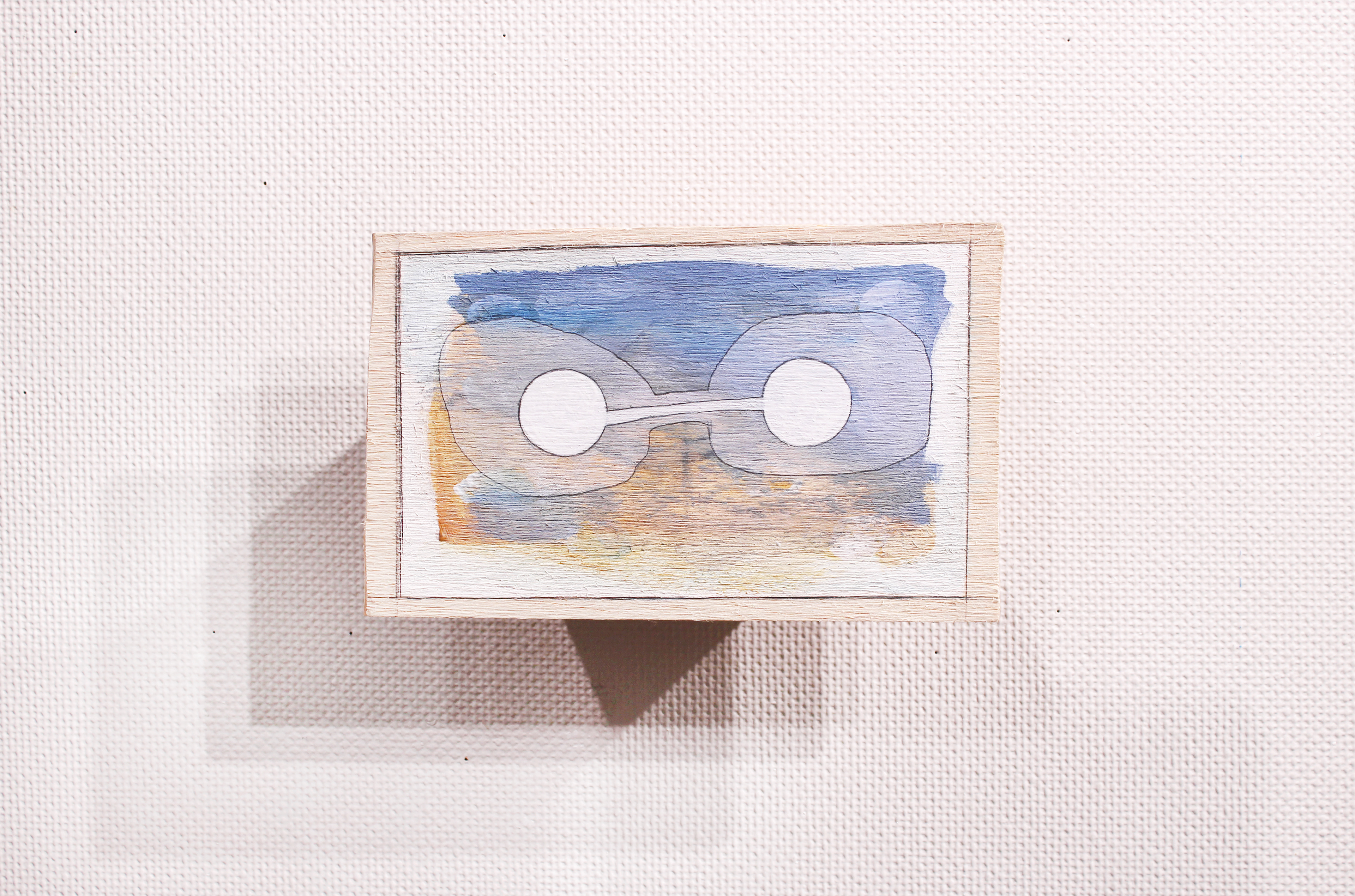 C-62/2021/Acrylic paint,pencil,gesso,wood board,wood/214×132mm