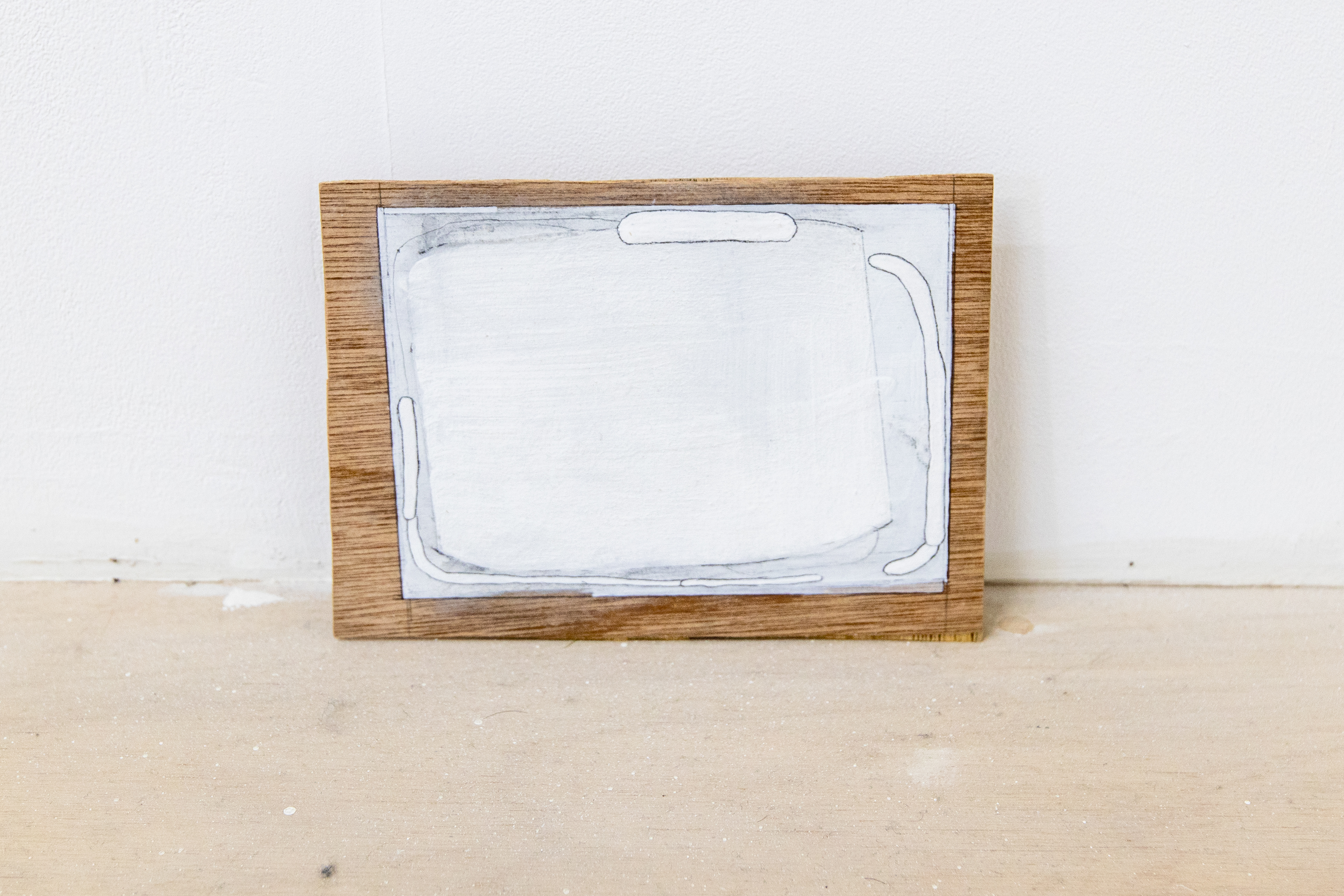 C-94/2023/Acrylic paint,pencil,gesso.wood board,wood/150×206×20mm/Photo:Minami Okumura