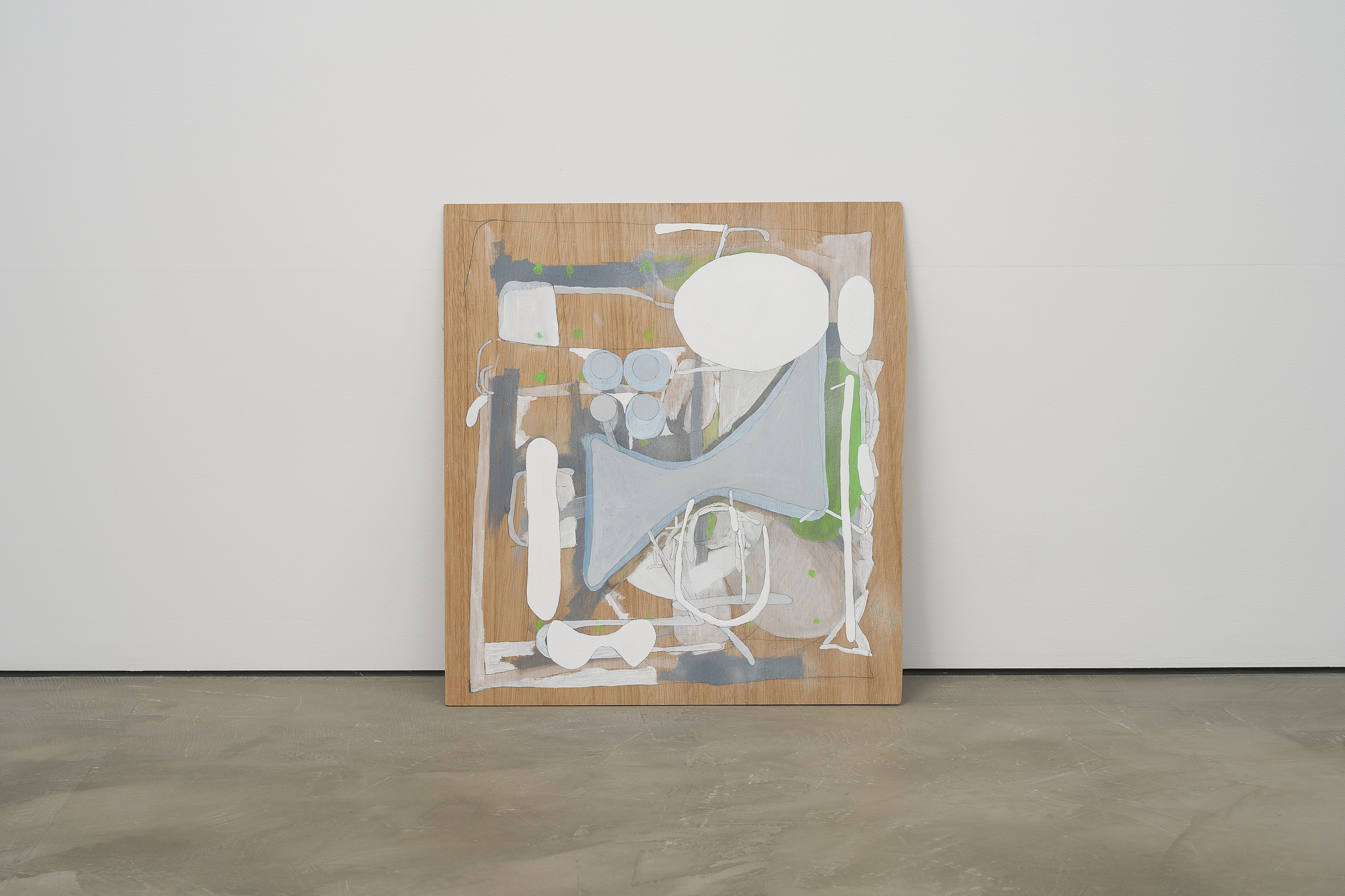 C-159/2025/Acrylic, pencil, gesso, plywood,wood/600×554×5mm