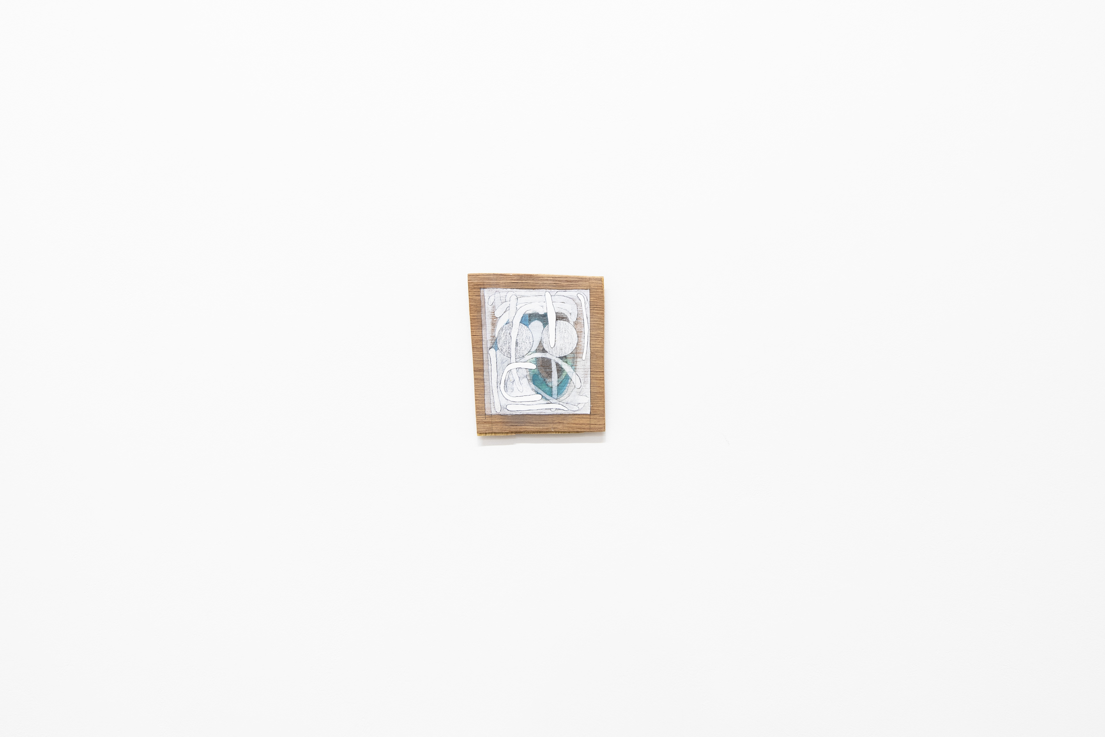 C-104/2023/Acrylic paint,pencil,gesso,wood board,wood/110×133×11mm/Photo:Minami Okumura