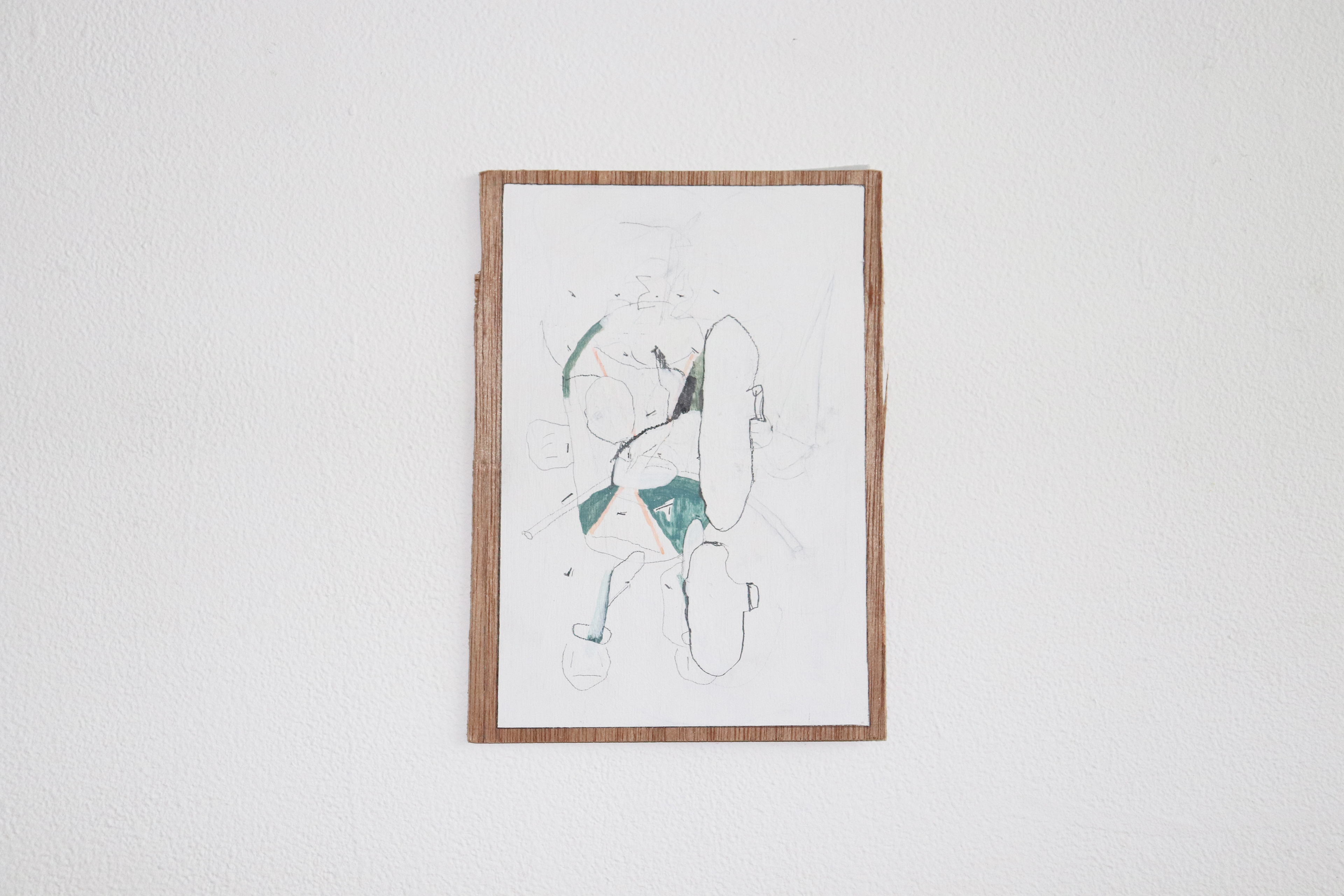 C-16/2021/Acrylic paint,pencil,gesso,wood board/142×200mm