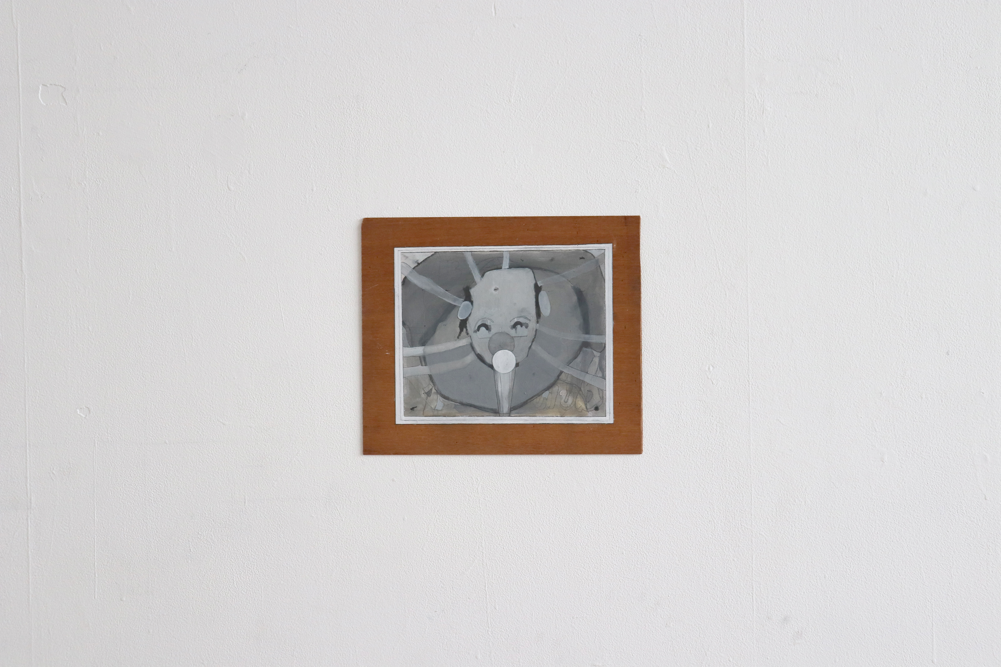 C-3/2020/Acrylic paint,pencil,gesso,wood board/300 × 299mm