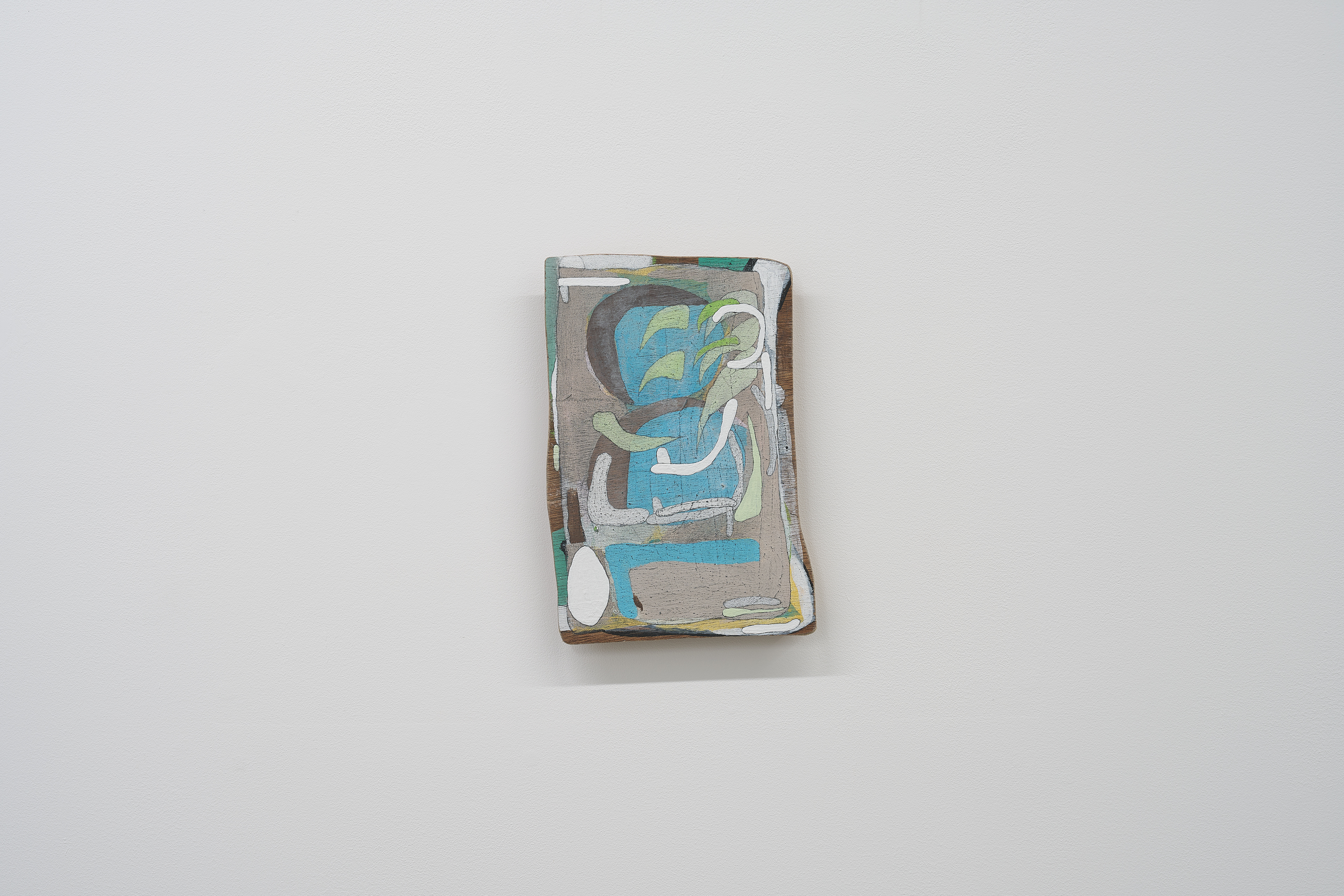 C-160/2025/Acrylic, pencil, gesso, plywood,wood/258×171×17mm