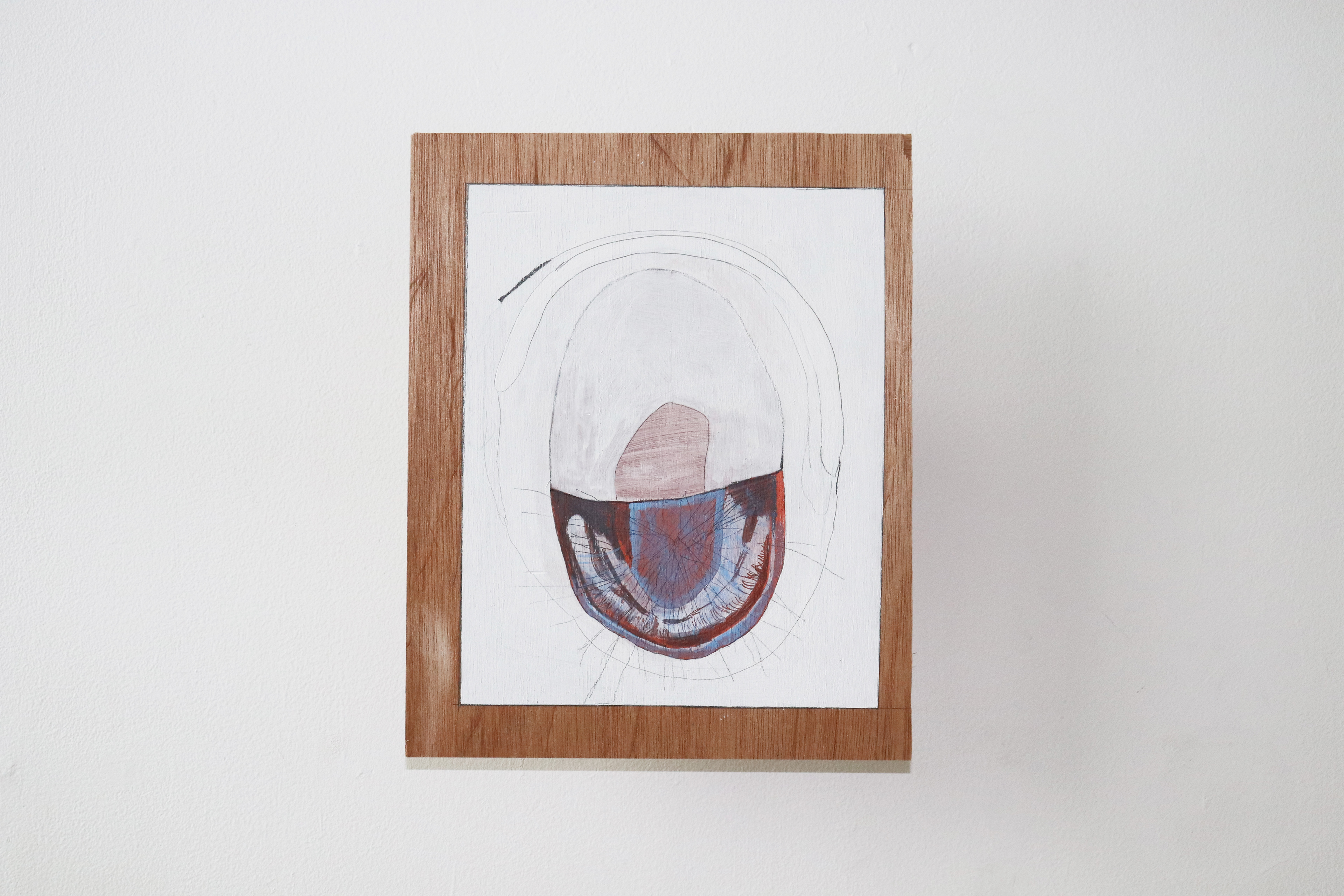 C-22/2020/Acrylic paint,pencil,gesso,wood board,wood/290×359mm