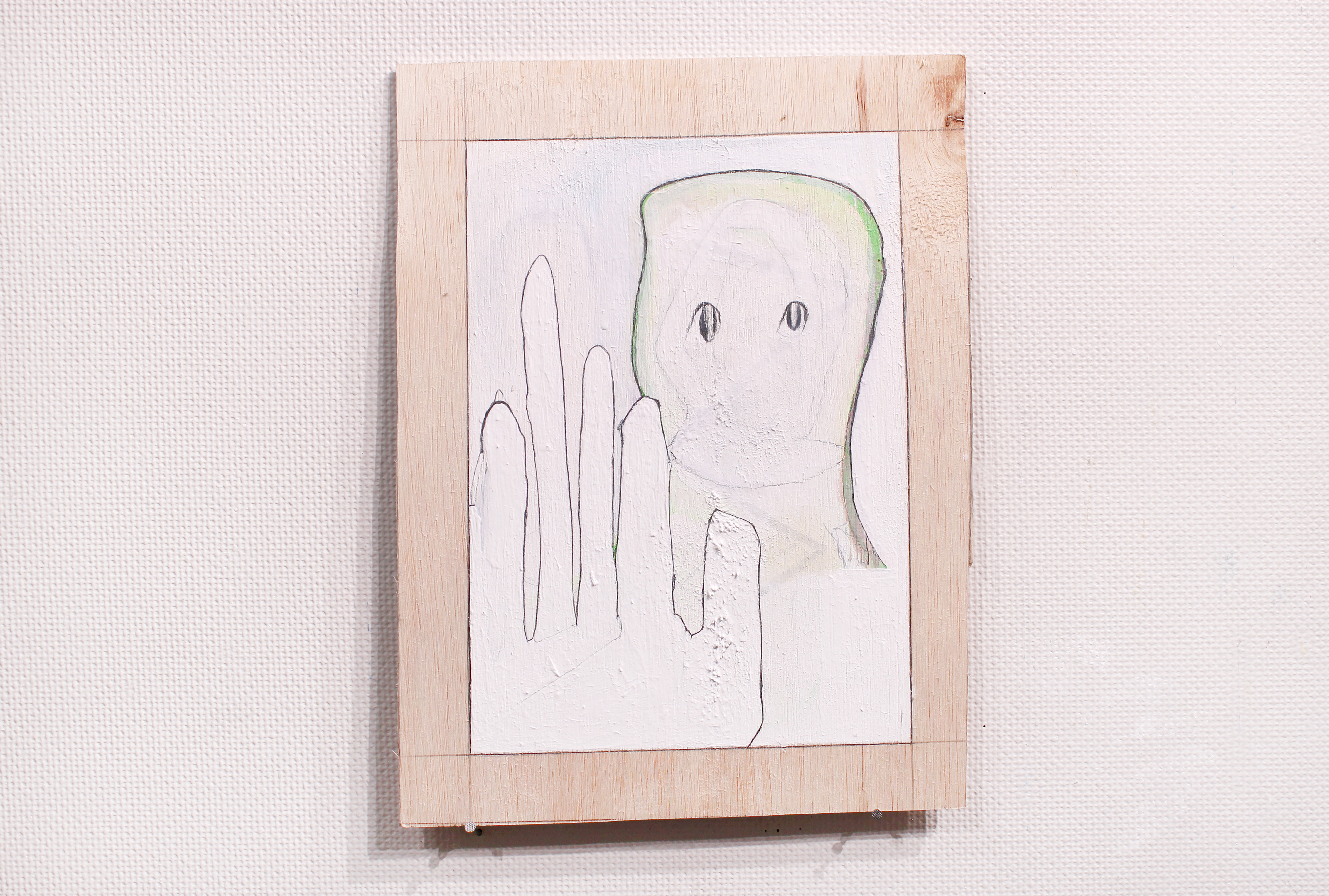 C-53/2021/Acrylic paint,pencil,gesso,wood board/259×343mm