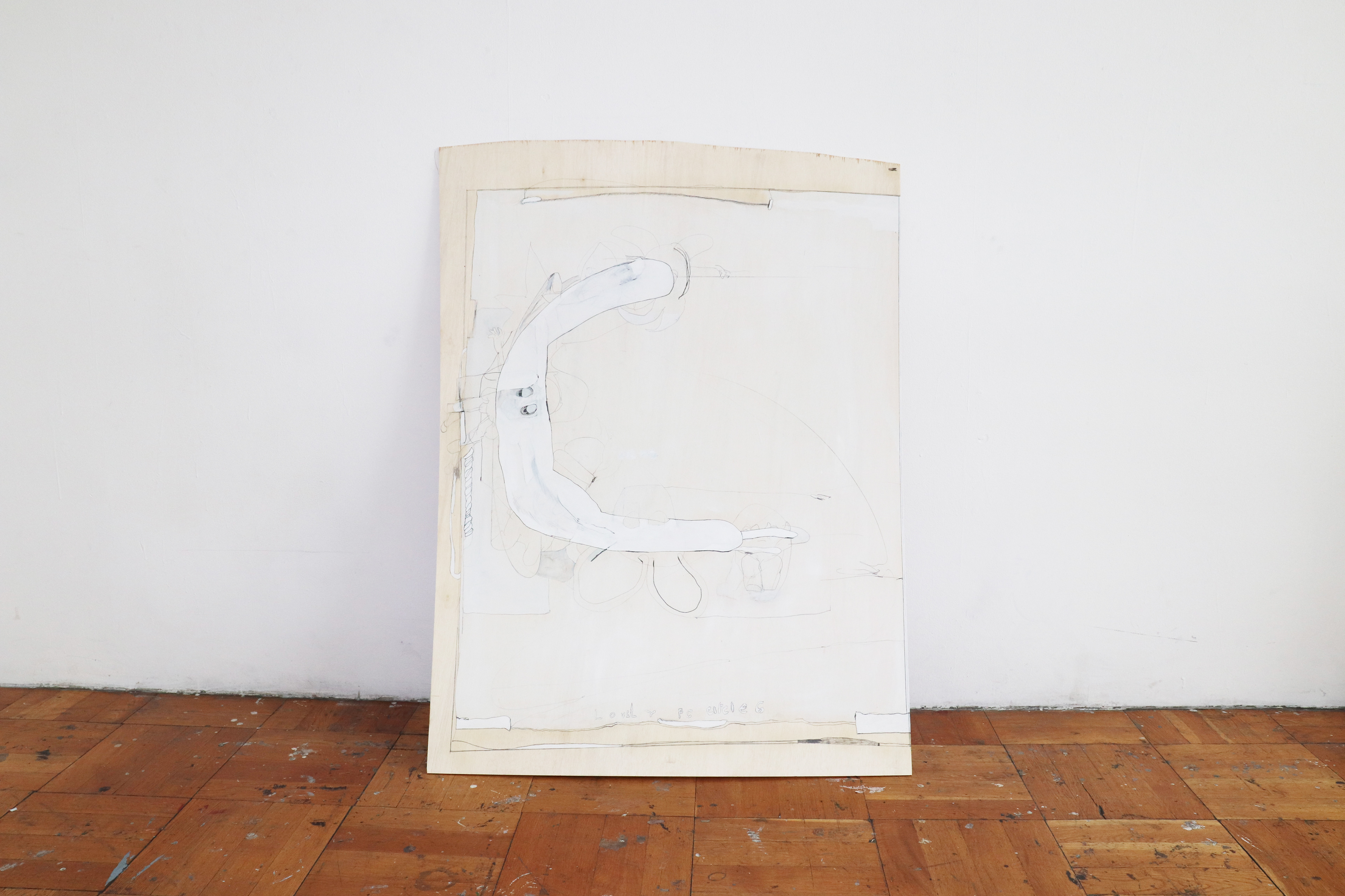 C-13/2021/Acrylic paint,pencil,gesso,wood board,wood/910×1230mm